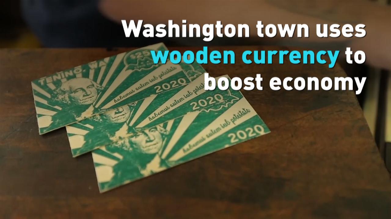 Washington town uses wooden currency to boost economy CGTN
