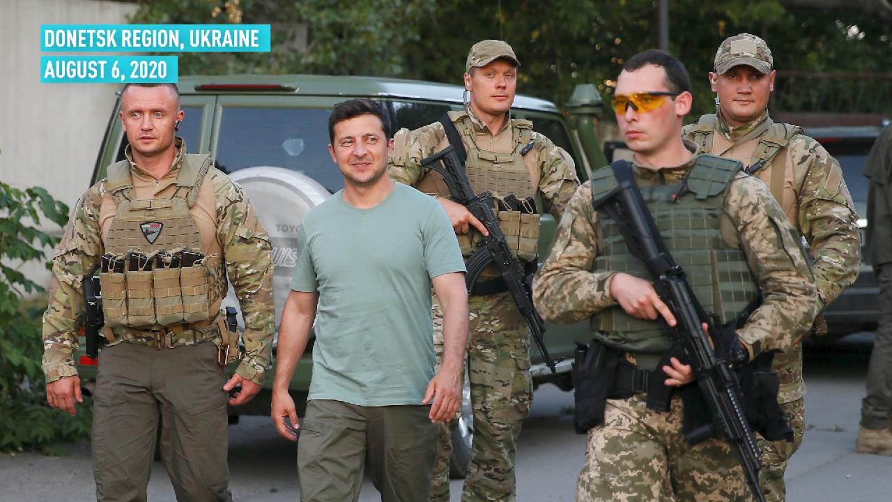 Ukraine's President Zelensky visits the Donetsk and Luhansk regions - CGTN