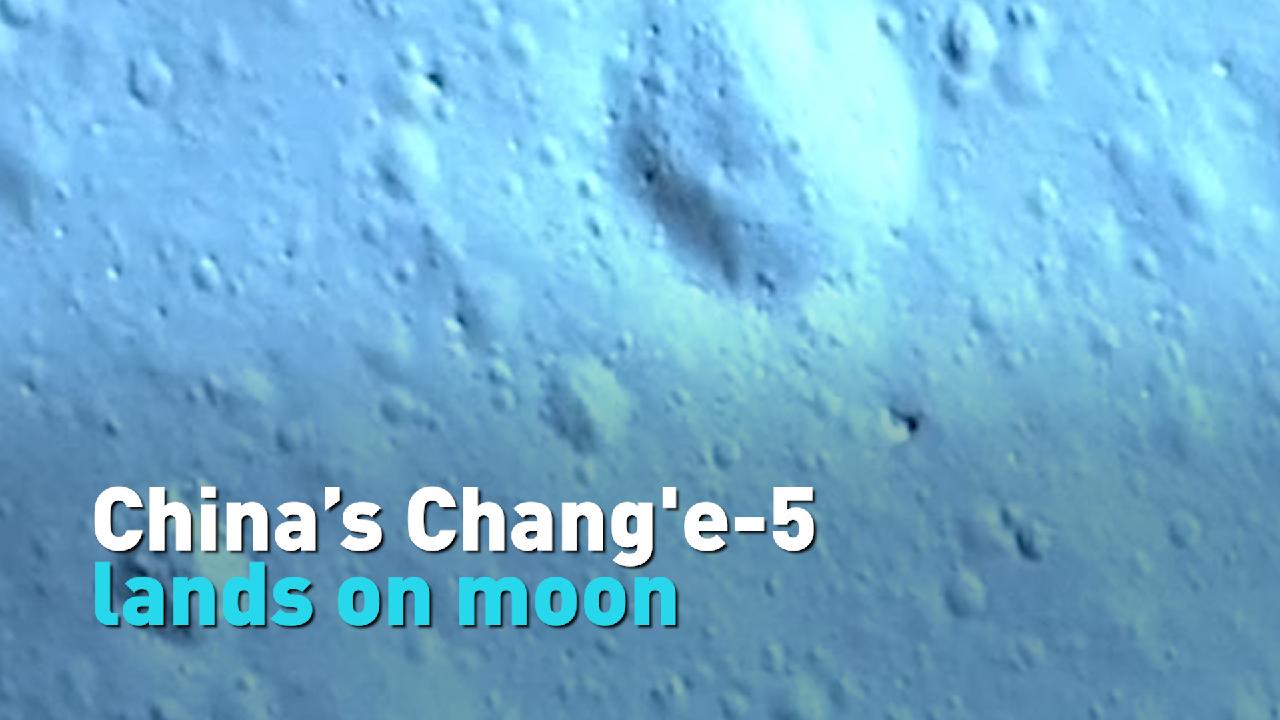 China's Chang'e-5 lands on moon - CGTN