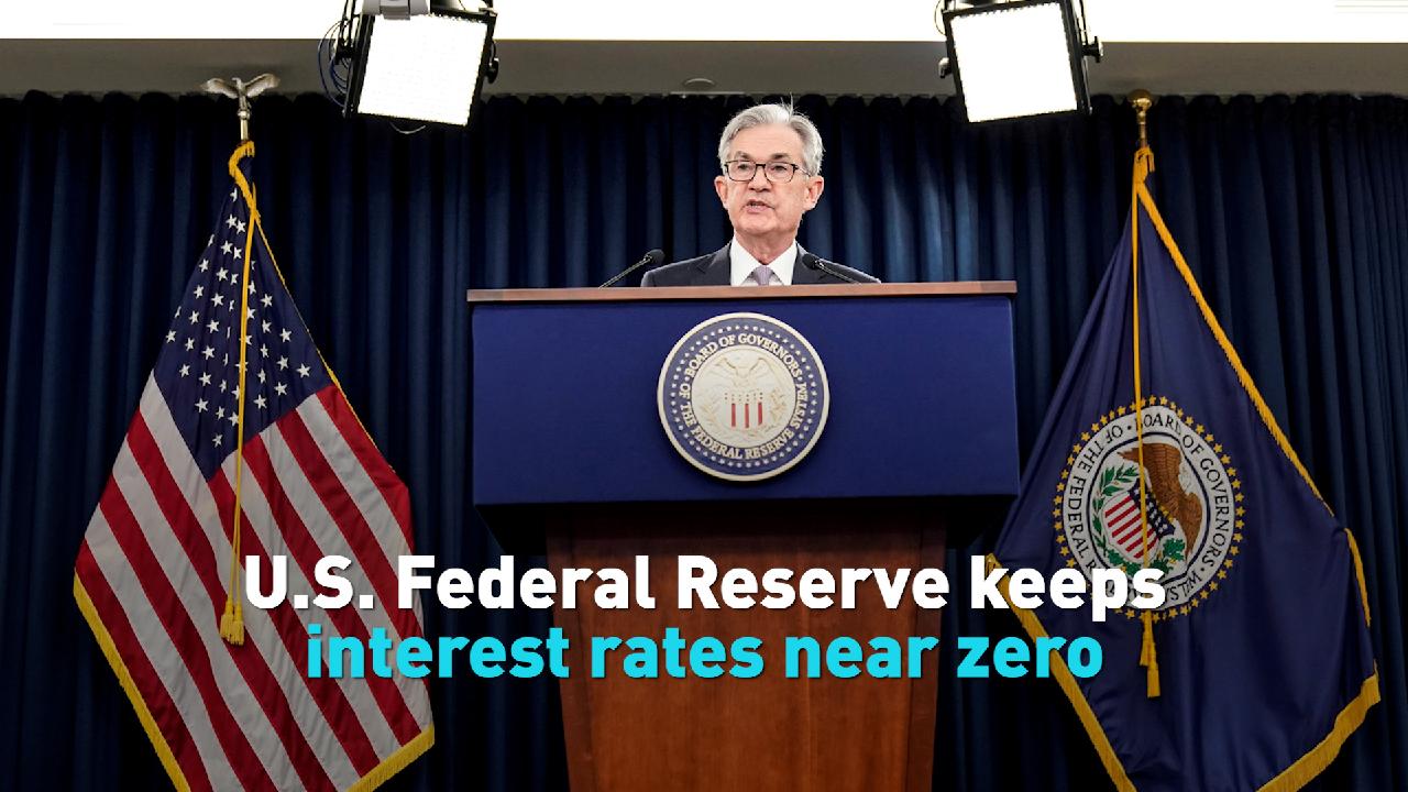 U.S. Federal Reserve Keeps Interest Rates Near Zero - CGTN