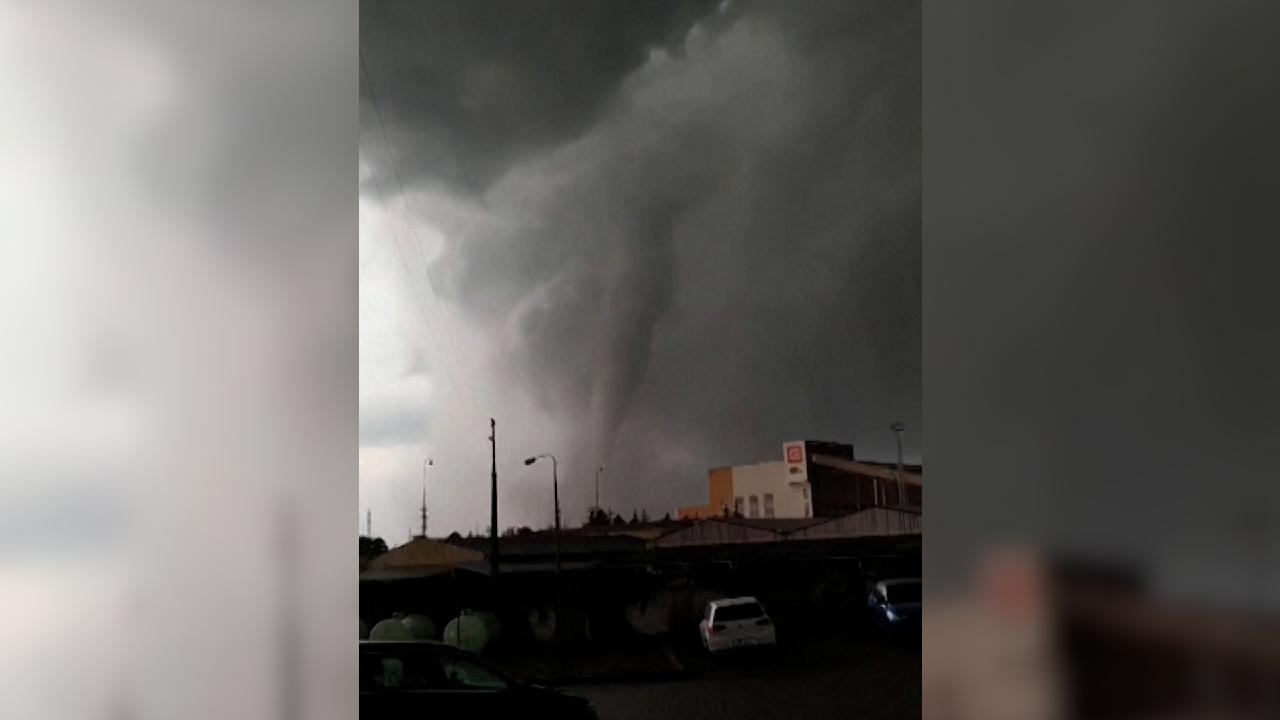 Rare tornado hits the Czech Republic - CGTN