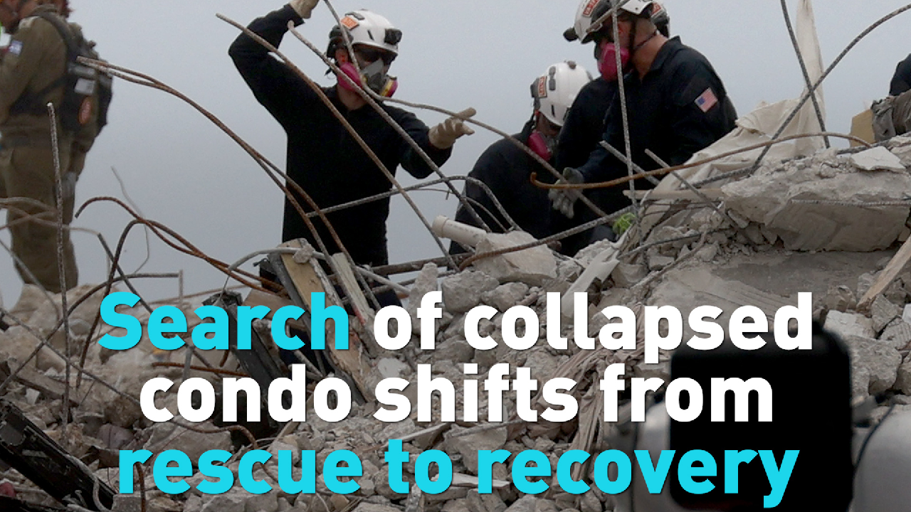 Search of Florida condo collapse moves from rescue to recovery - CGTN