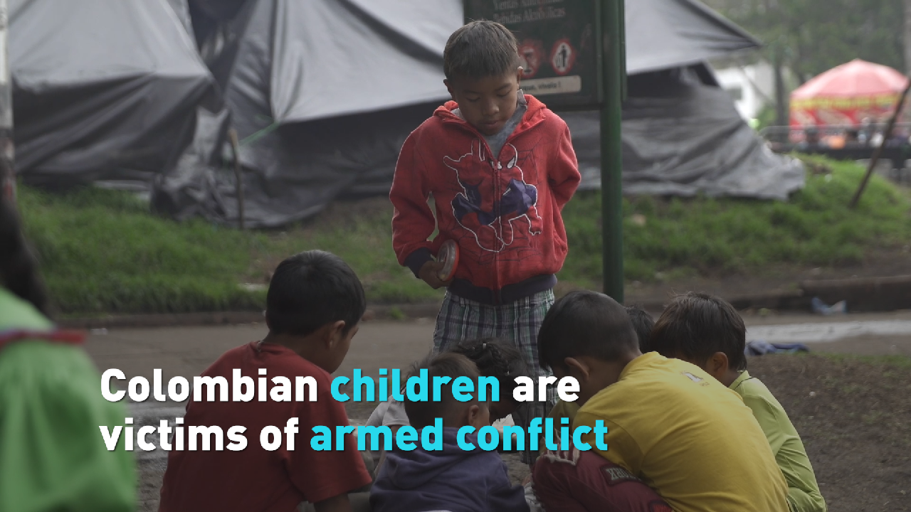 Colombian children are victims of armed conflict - CGTN