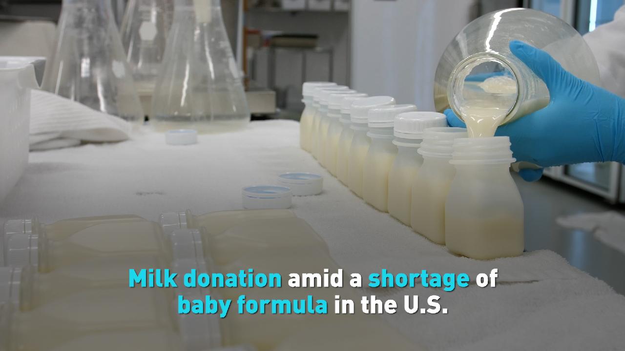 Milk donation amid a shortage of baby formula in the U.S. CGTN