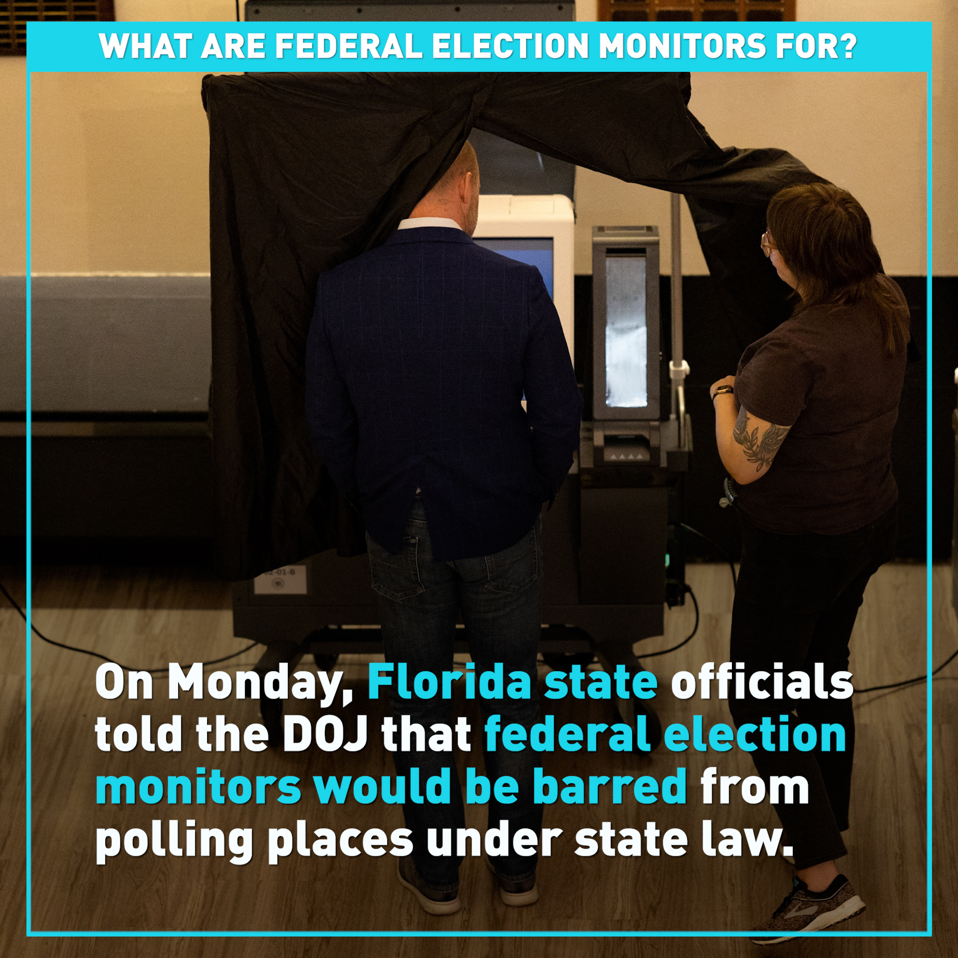 U.S. Department of Justice deploys election monitors to 24 states 
