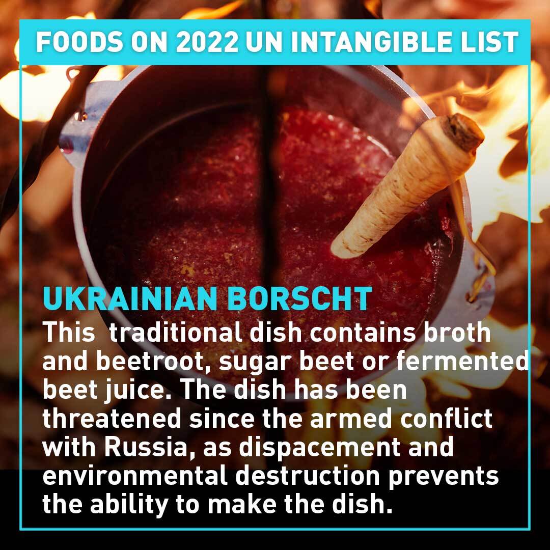 New food on 2022 UN intangible list