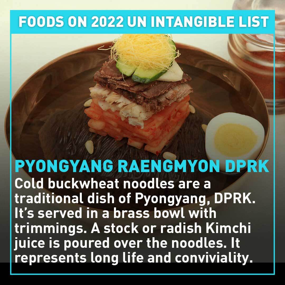 New food on 2022 UN intangible list