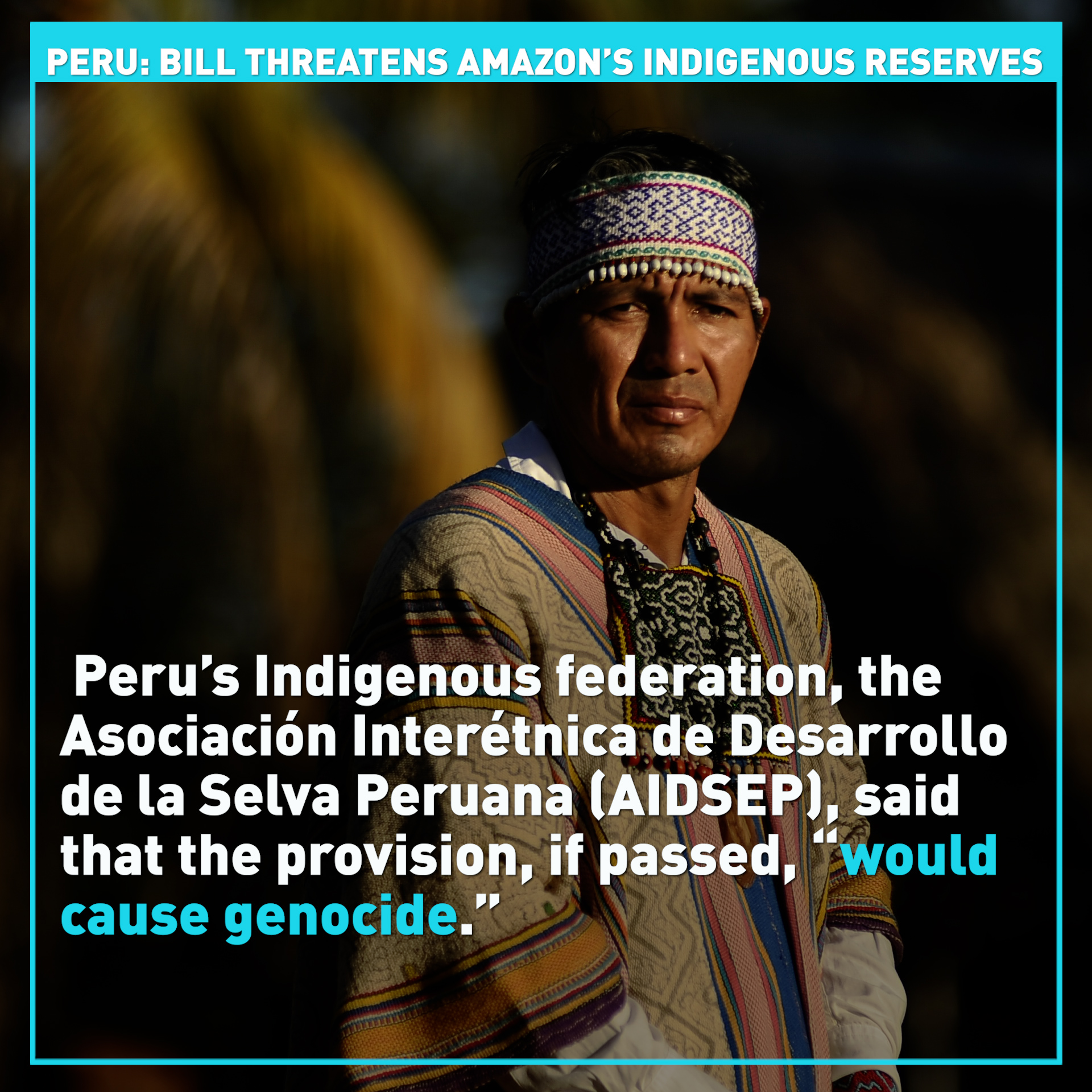 Perus Amazon New Bill Threatens Indigenous Peoples Reserves Cgtn 1997