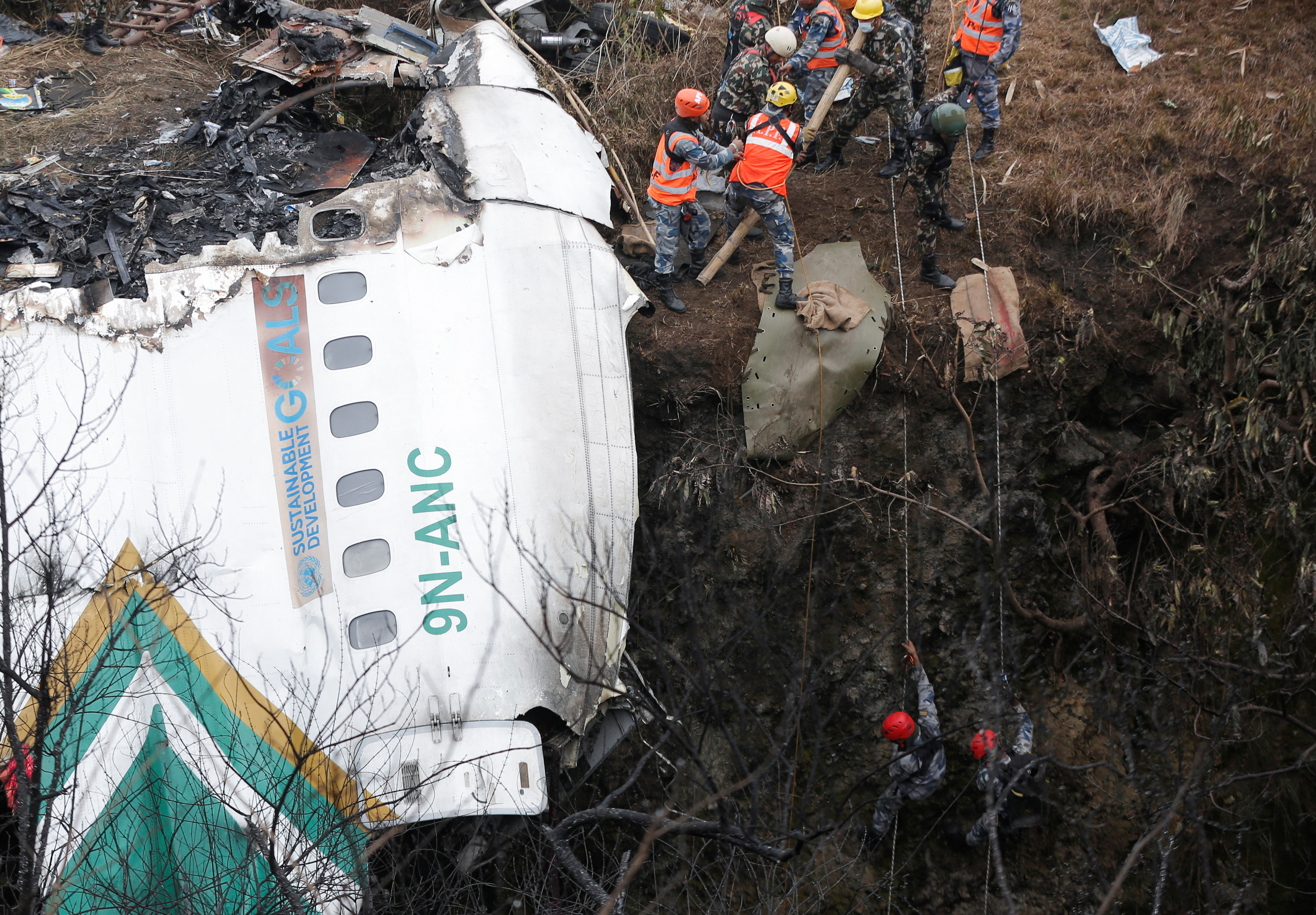 Rescuers search for last passenger missing in Nepal plane crash 