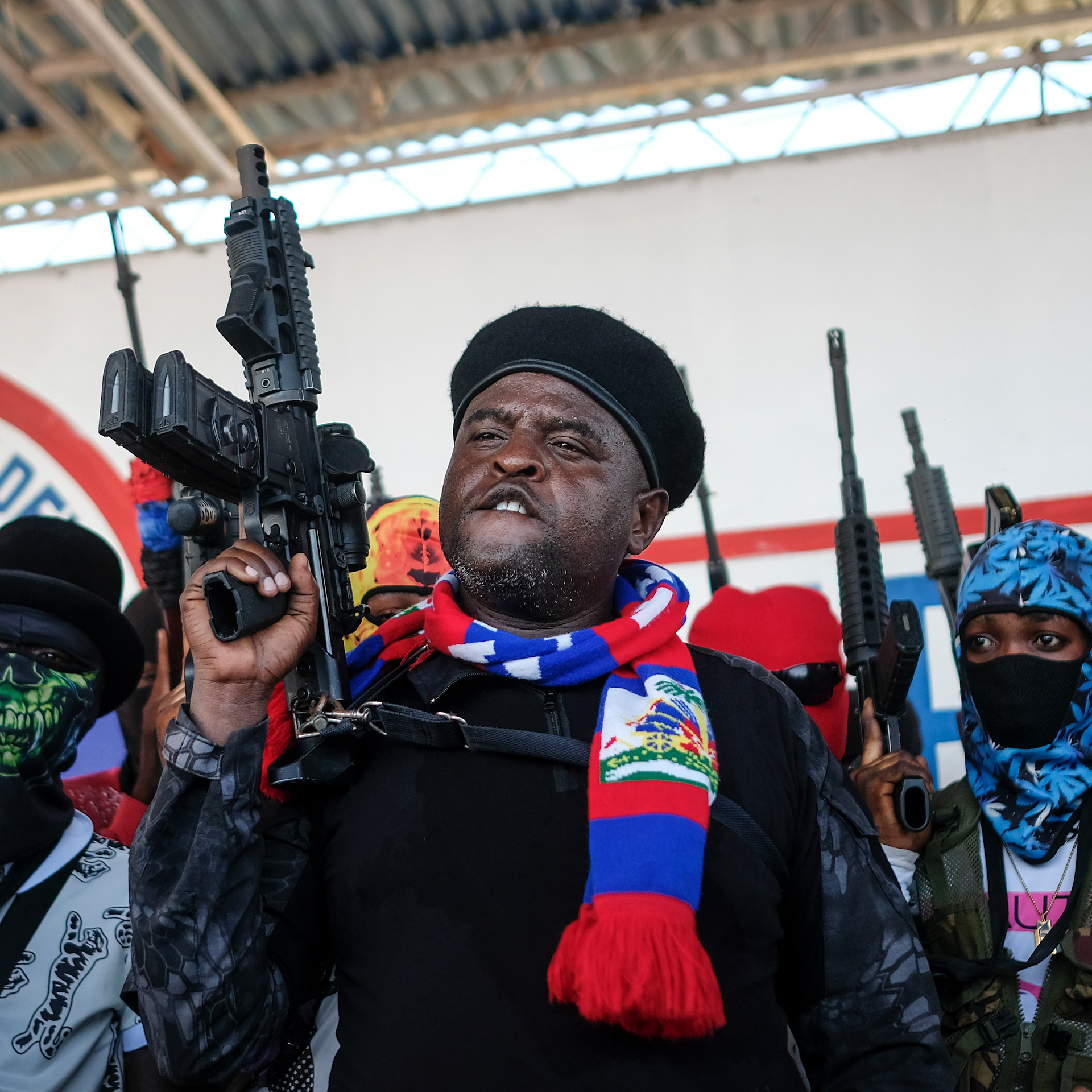 Heavy security as Haiti police bury their own