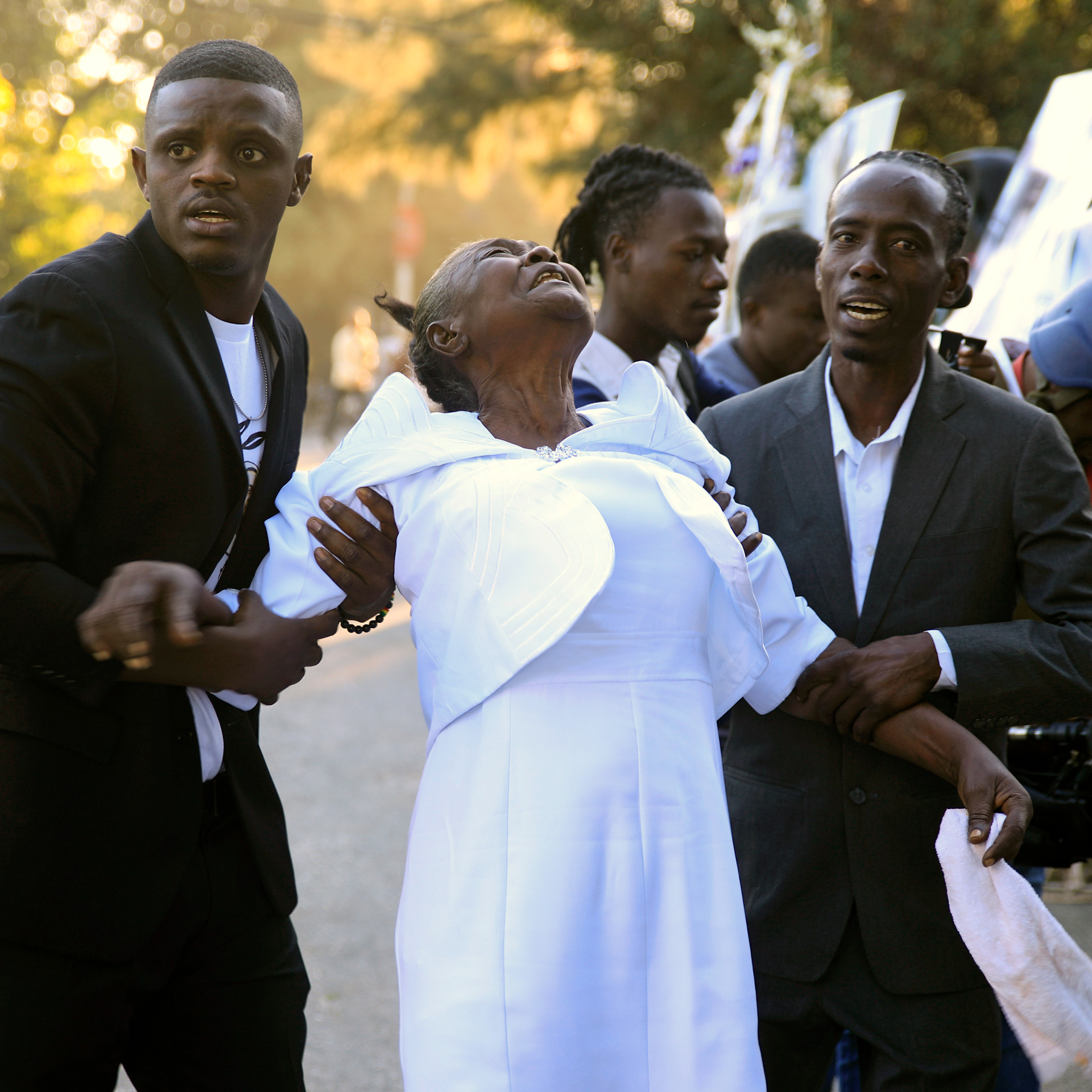 Heavy security as Haiti police bury their own