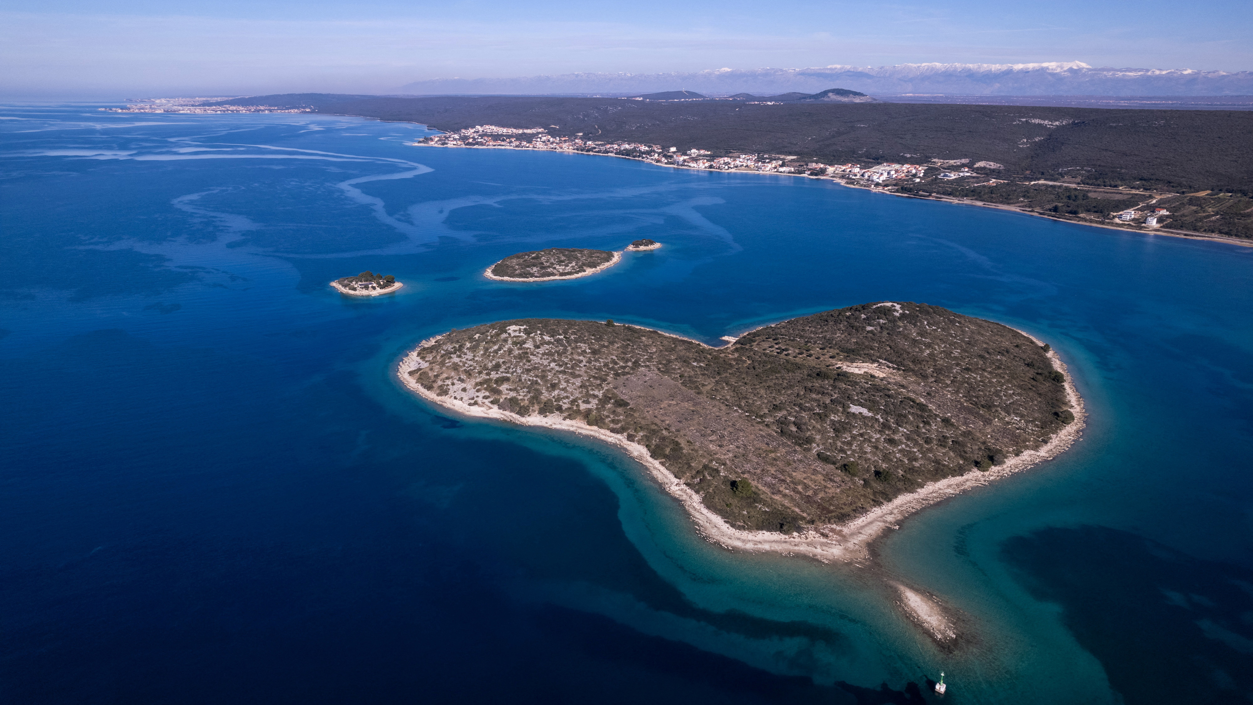 A portion of Croatia’s heart-shaped island up for sale