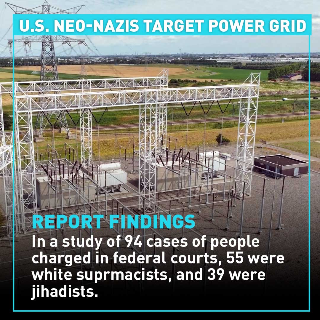 U.S. power grid main target for domestic neo-Nazis