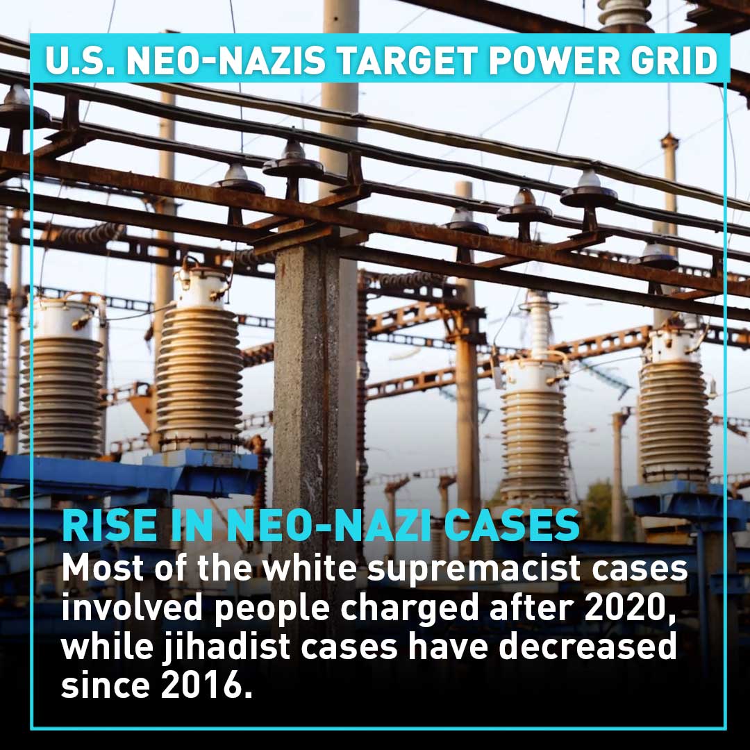 U.S. power grid main target for domestic neo-Nazis