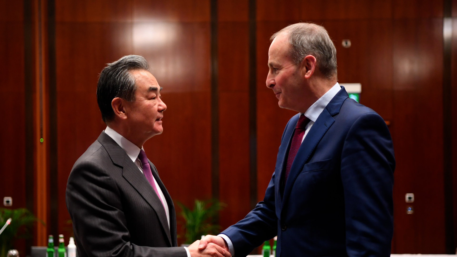 Wang Yi meets with Irish Deputy Prime Minister and Minister of Foreign Affairs and Defense Micheal Martin 