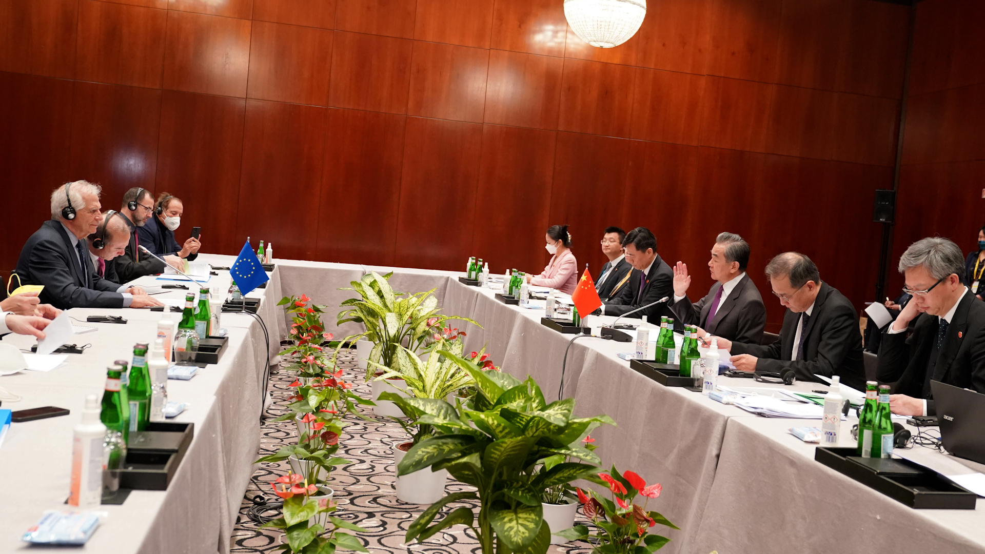 Wang Yi meets with EU High Representative for Foreign Affairs and Security Policy Josep Borrell Fontelles