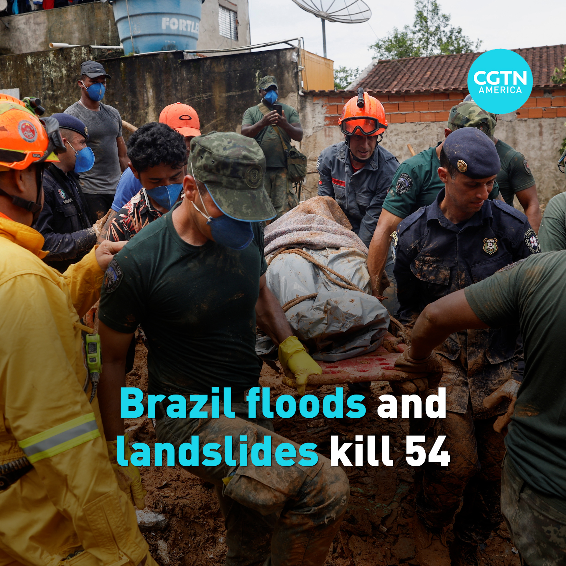 Brazil floods and landslides kill 54