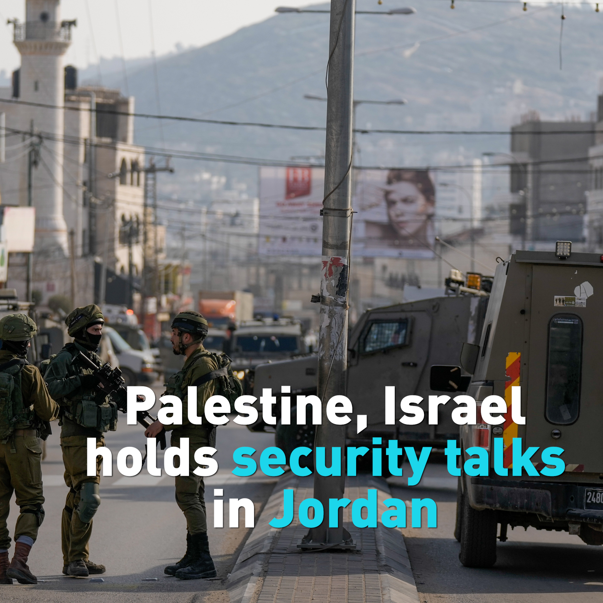 Palestine, Israel holds security talks in Jordan