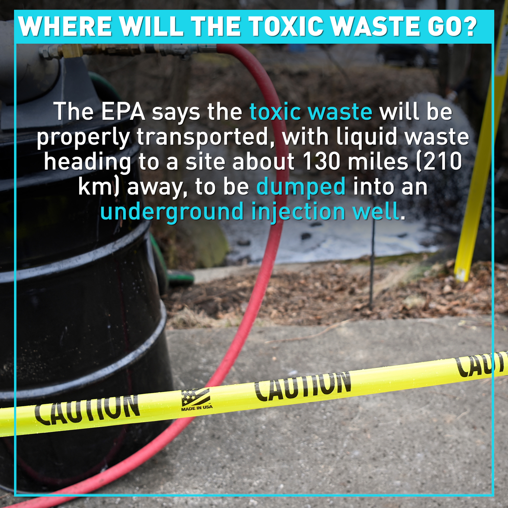 What will happen to the toxic waste from the Ohio train crash?