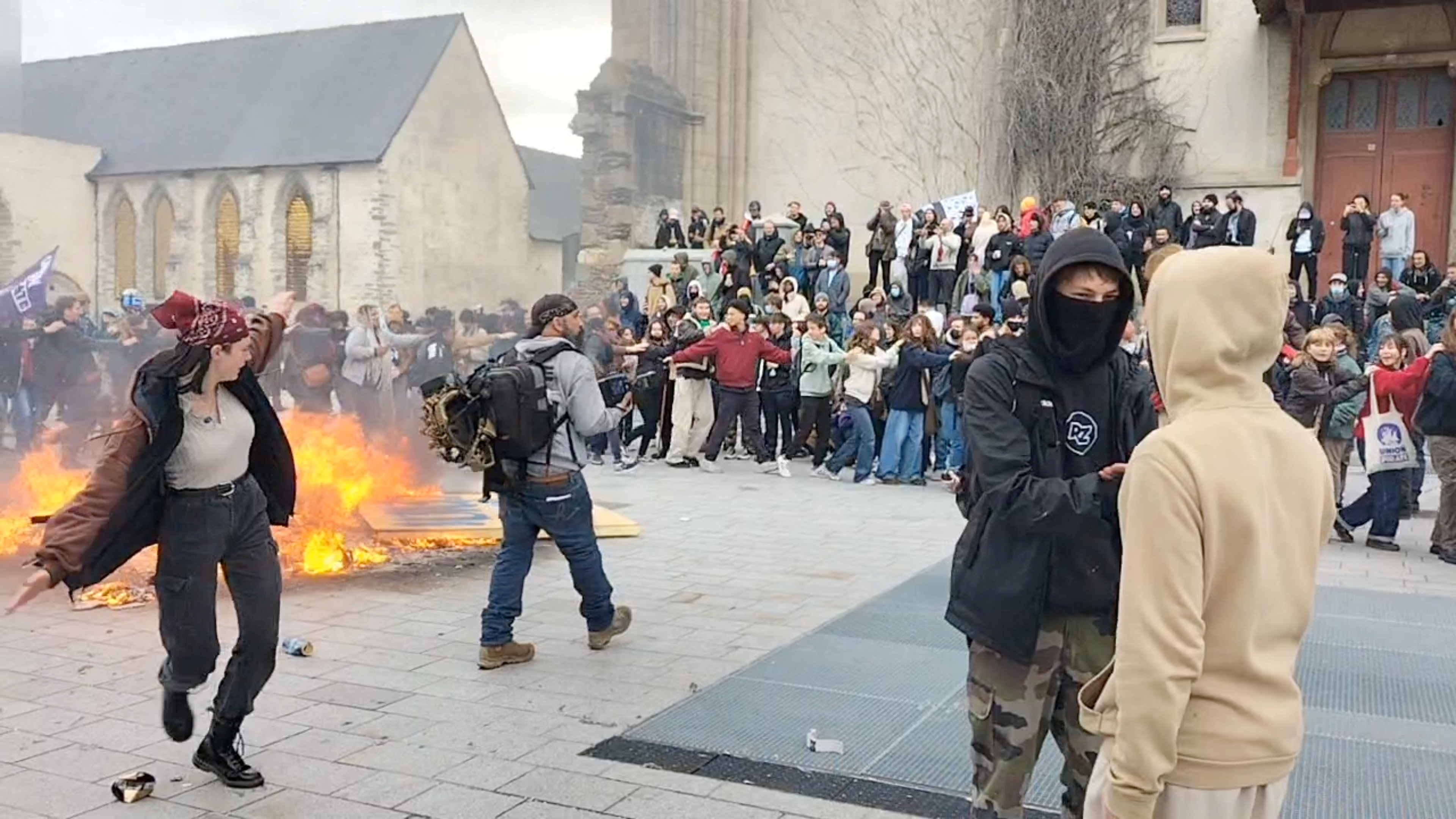 More pension protests in France ahead of Constitutional Council vote