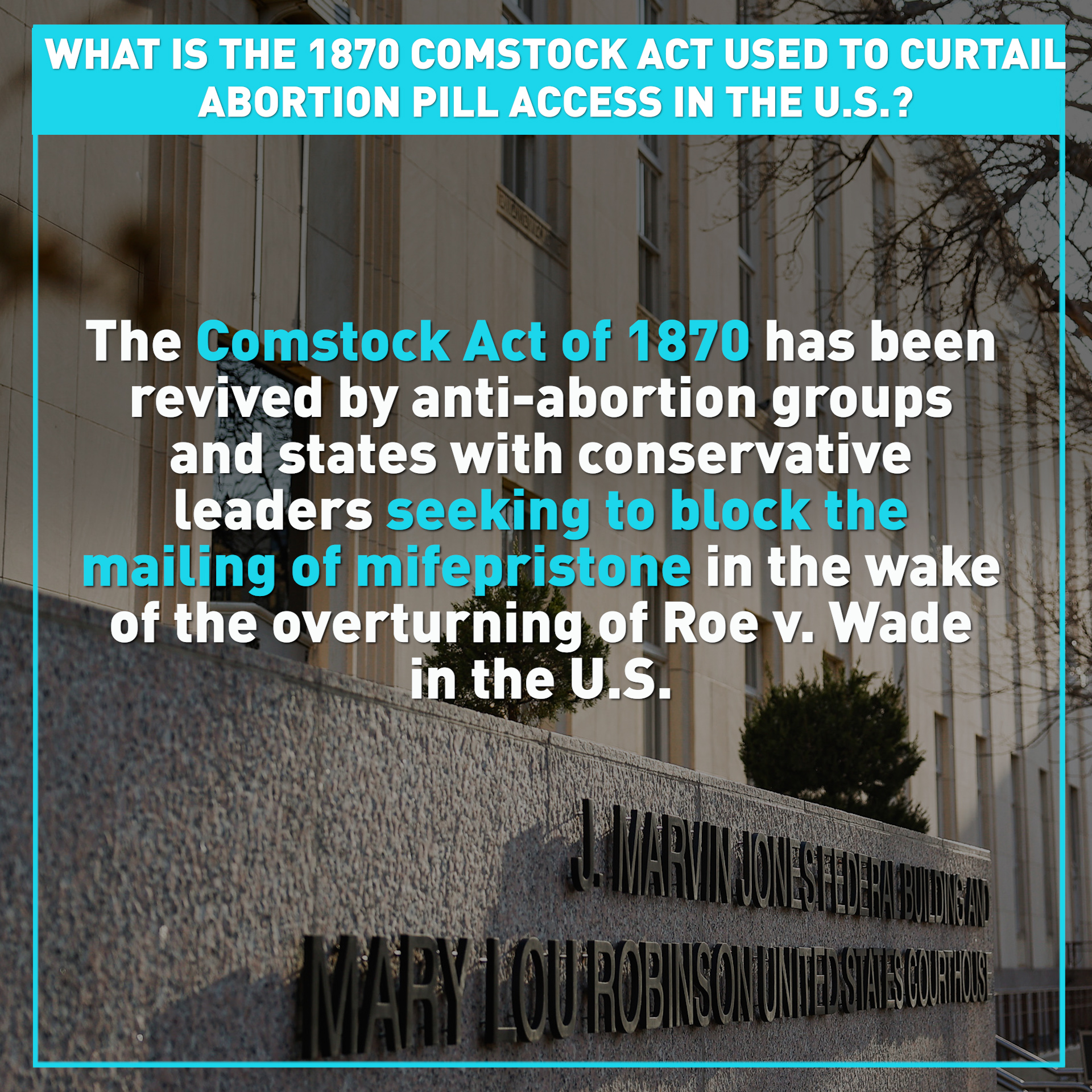 How an 1870 U.S. law is being used to block access to abortion pill 