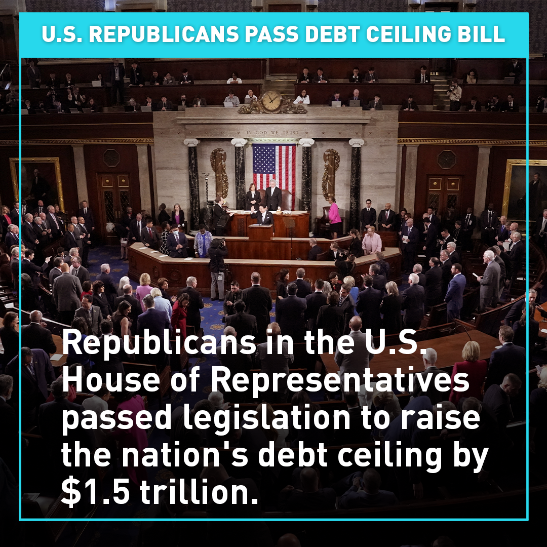 U S Republicans Pass Debt Ceiling Legislation Cgtn