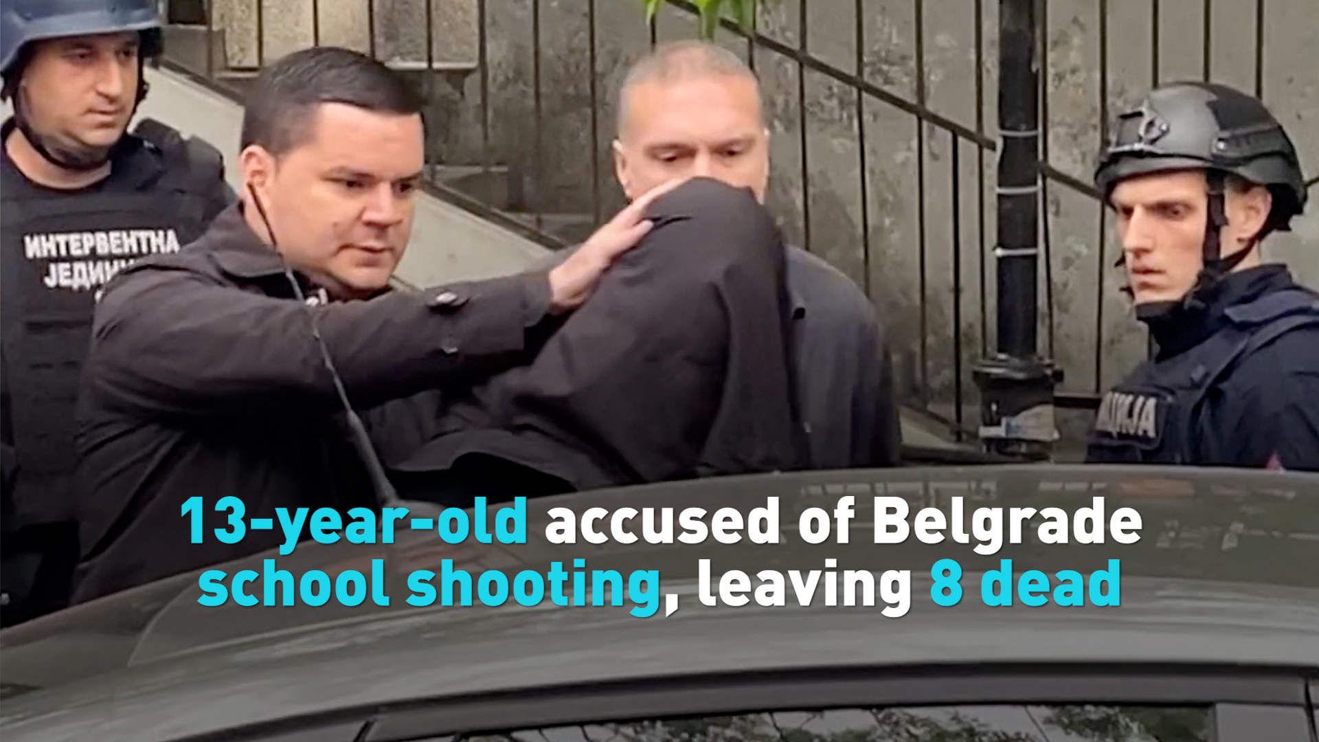 13-year-old accused of Belgrade school shooting, leaving 8 dead and several injured