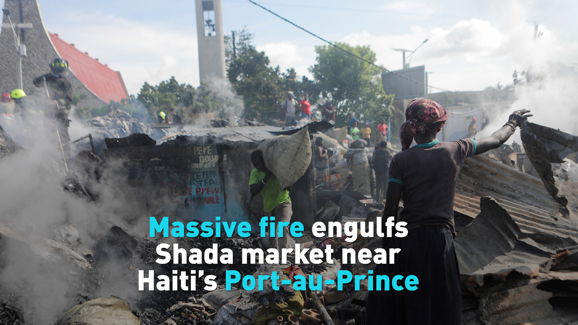 Fire engulfs Haitian street market, exacerbating economic struggles