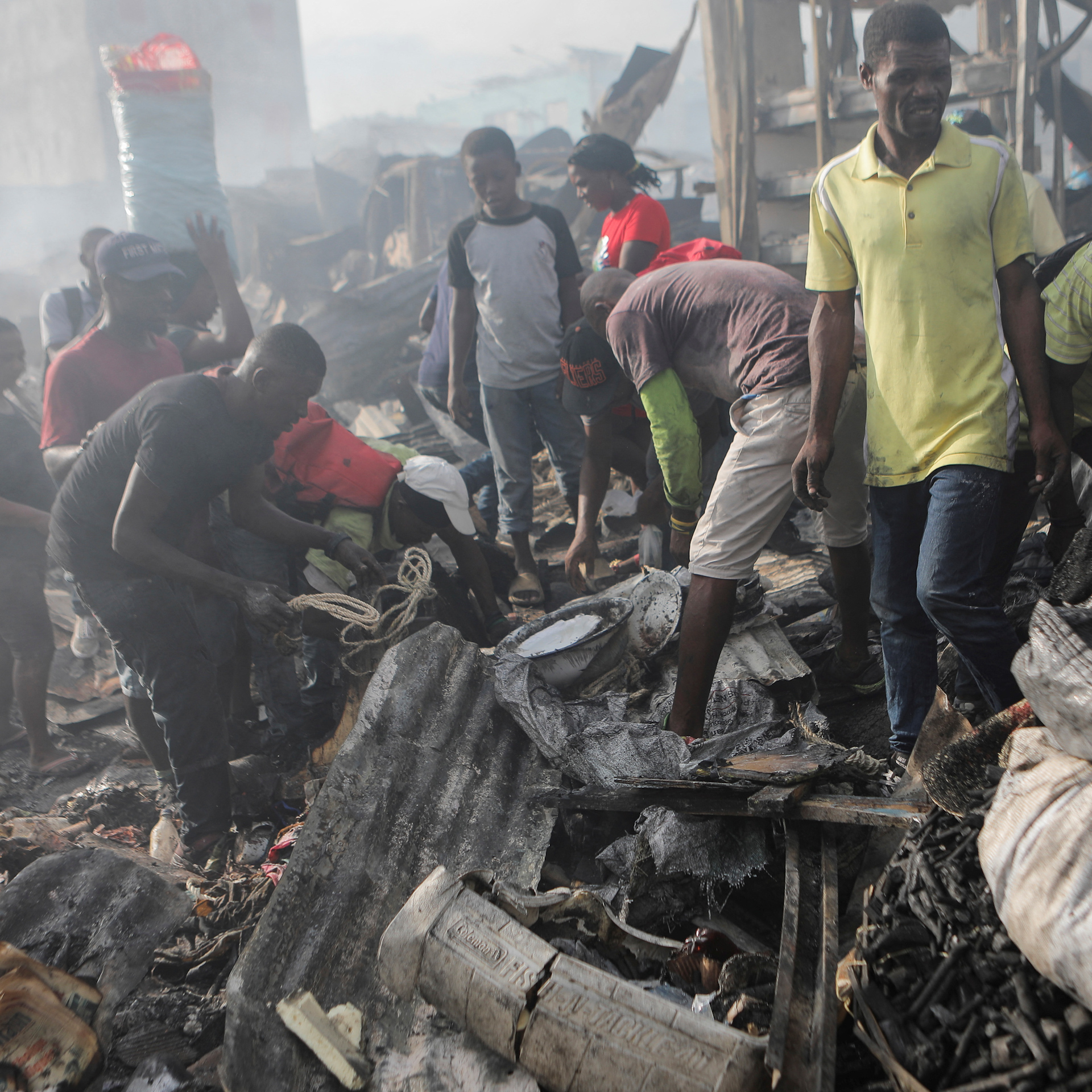 Fire engulfs Haitian street market, exacerbating economic struggles