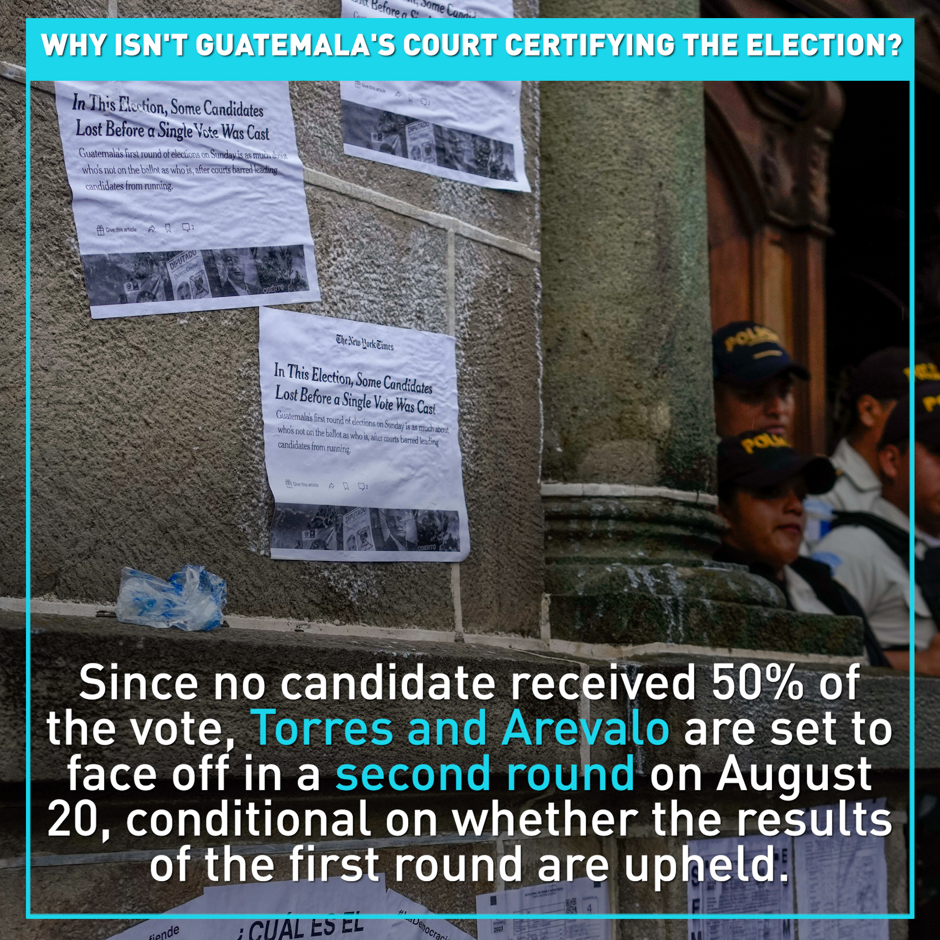 Why has Guatemala's court frozen the election certification?