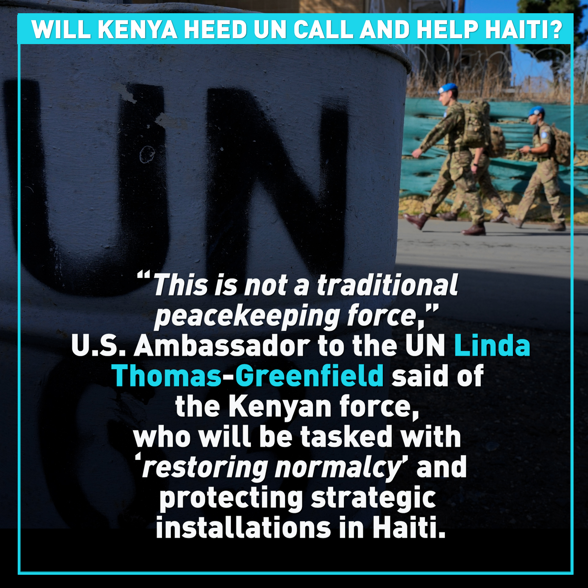 Kenya considers heeding UN call to send forces to help beleaguered Haiti 