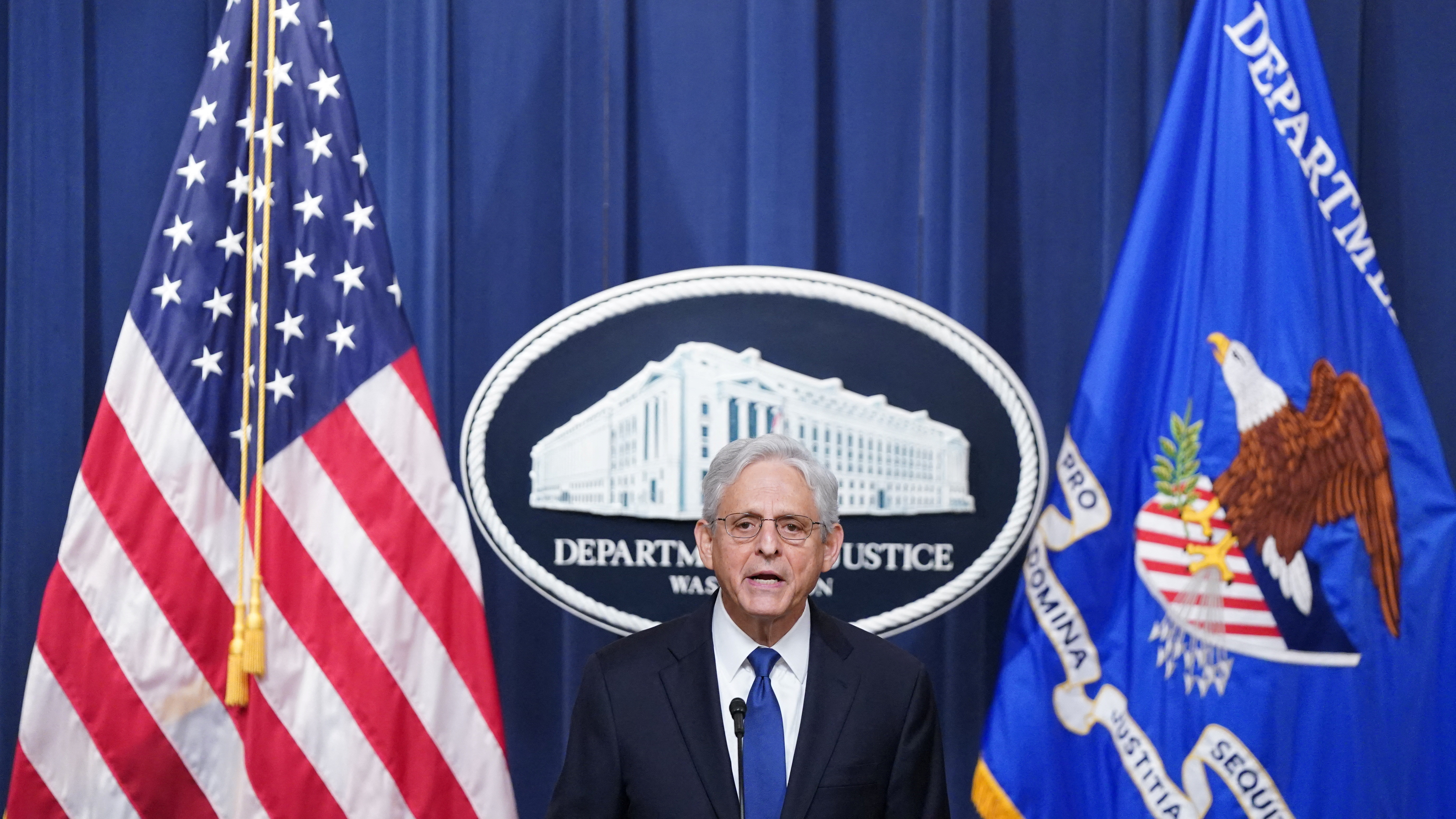 U.S. Attorney General Merrick Garland announces the appointment of Special Counsel David Weiss in the ongoing investigation of Hunter Biden, son of U.S. President Joe Biden, during a brief statement at the Justice Department in Washington, U.S., August 11, 2023.