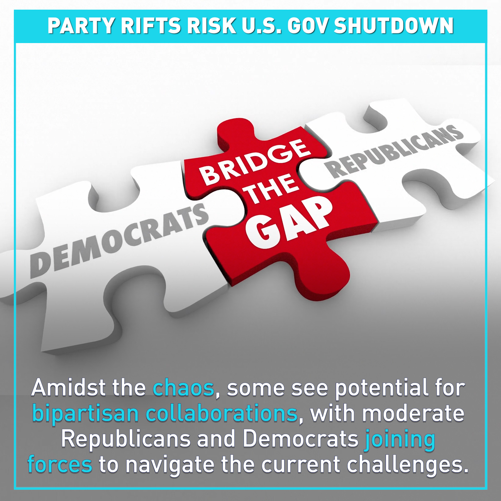 Can U.S. Congress work together to prevent shutdown?