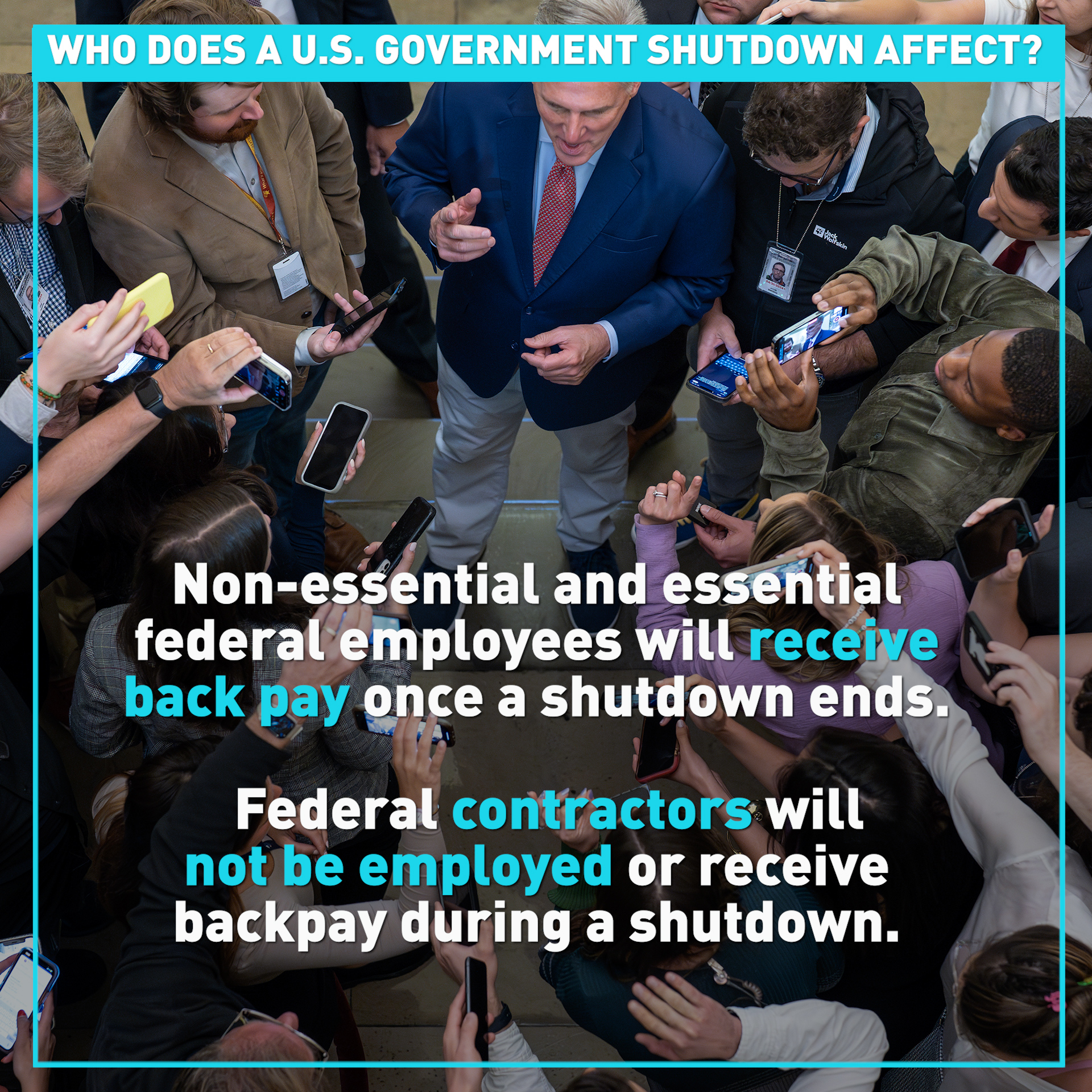 Millions could be affected in the event of a U.S. government shutdown 