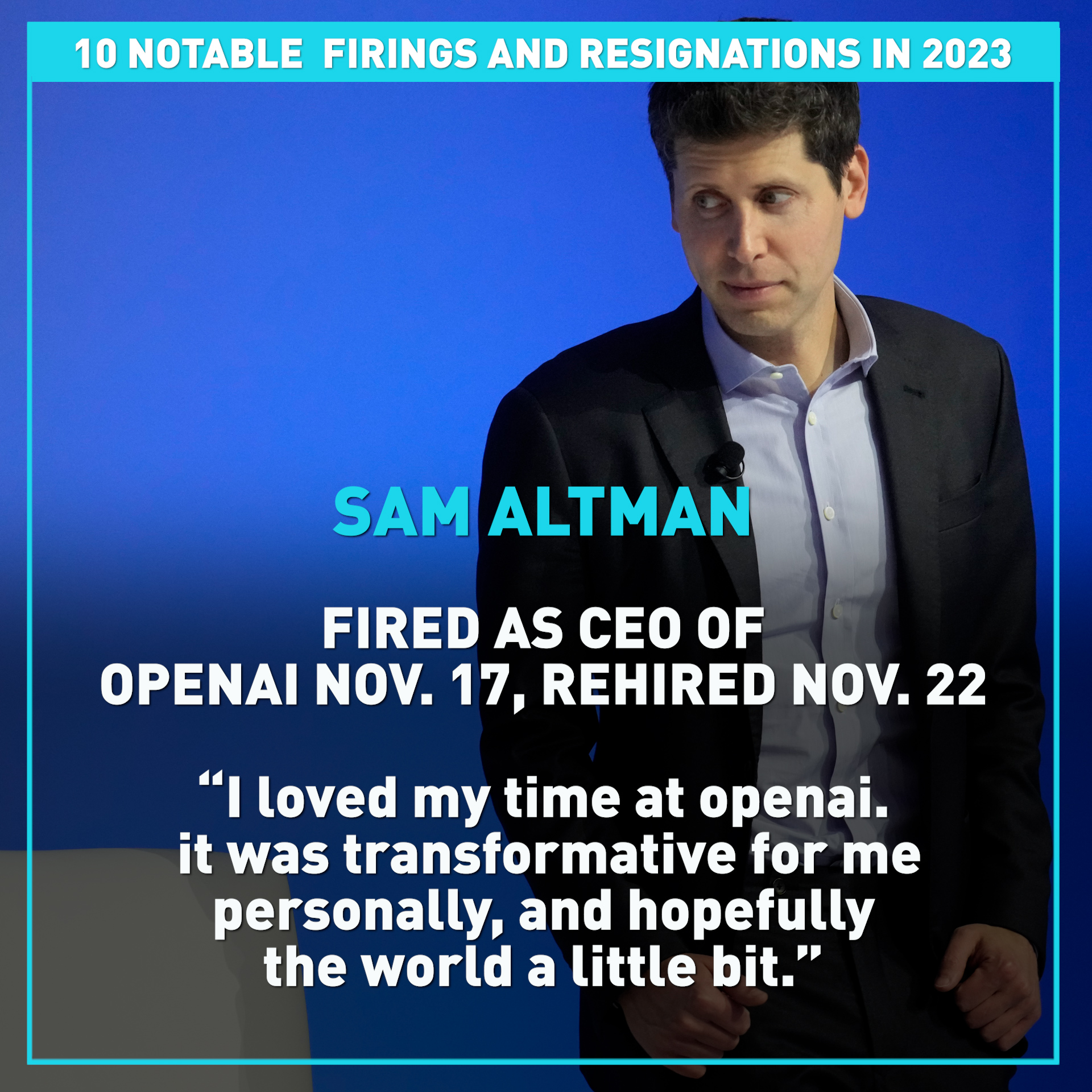 Top 10 most notable firings and resignations of 2023