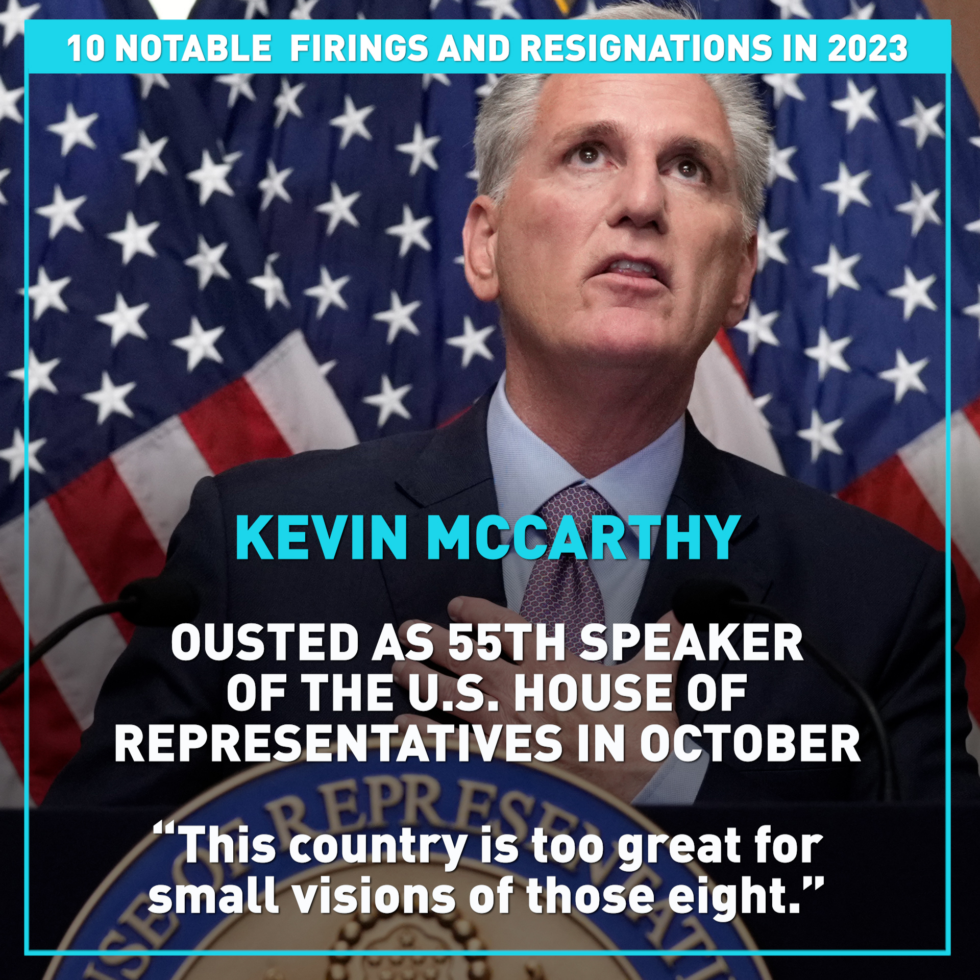 Top 10 most notable firings and resignations of 2023