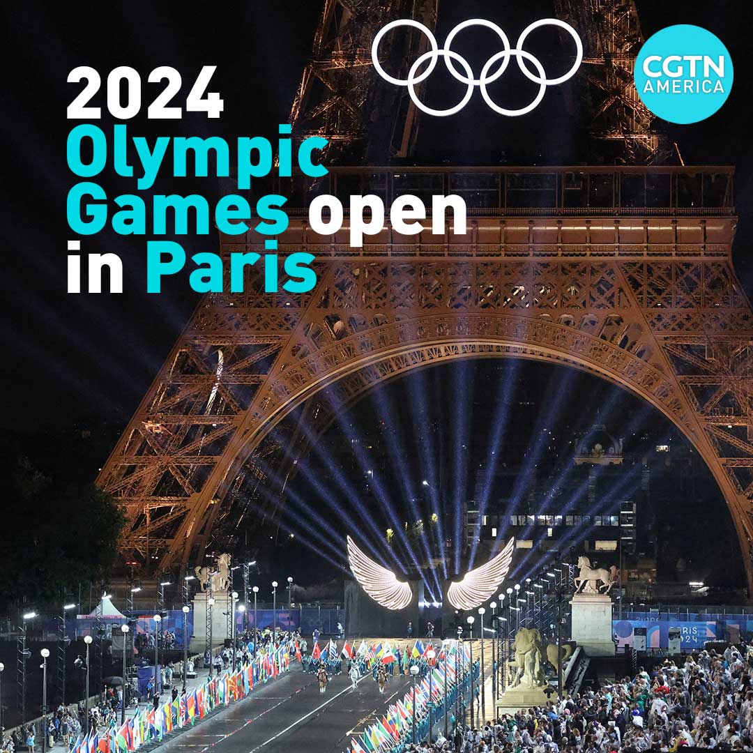 See the opening ceremony of the 2024 Olympic games in Paris CGTN