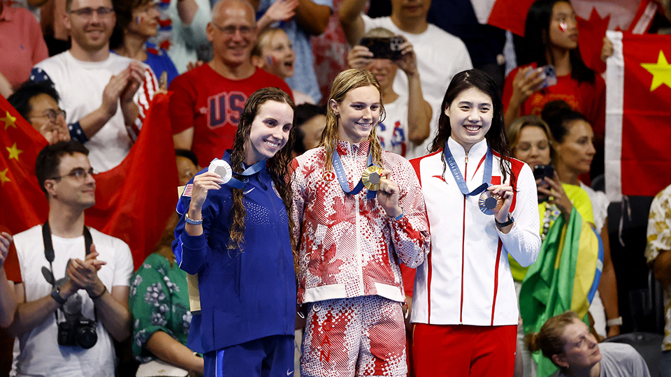 Olympics Day 6: Two golds for China, Americans Biles, Ledecky shine