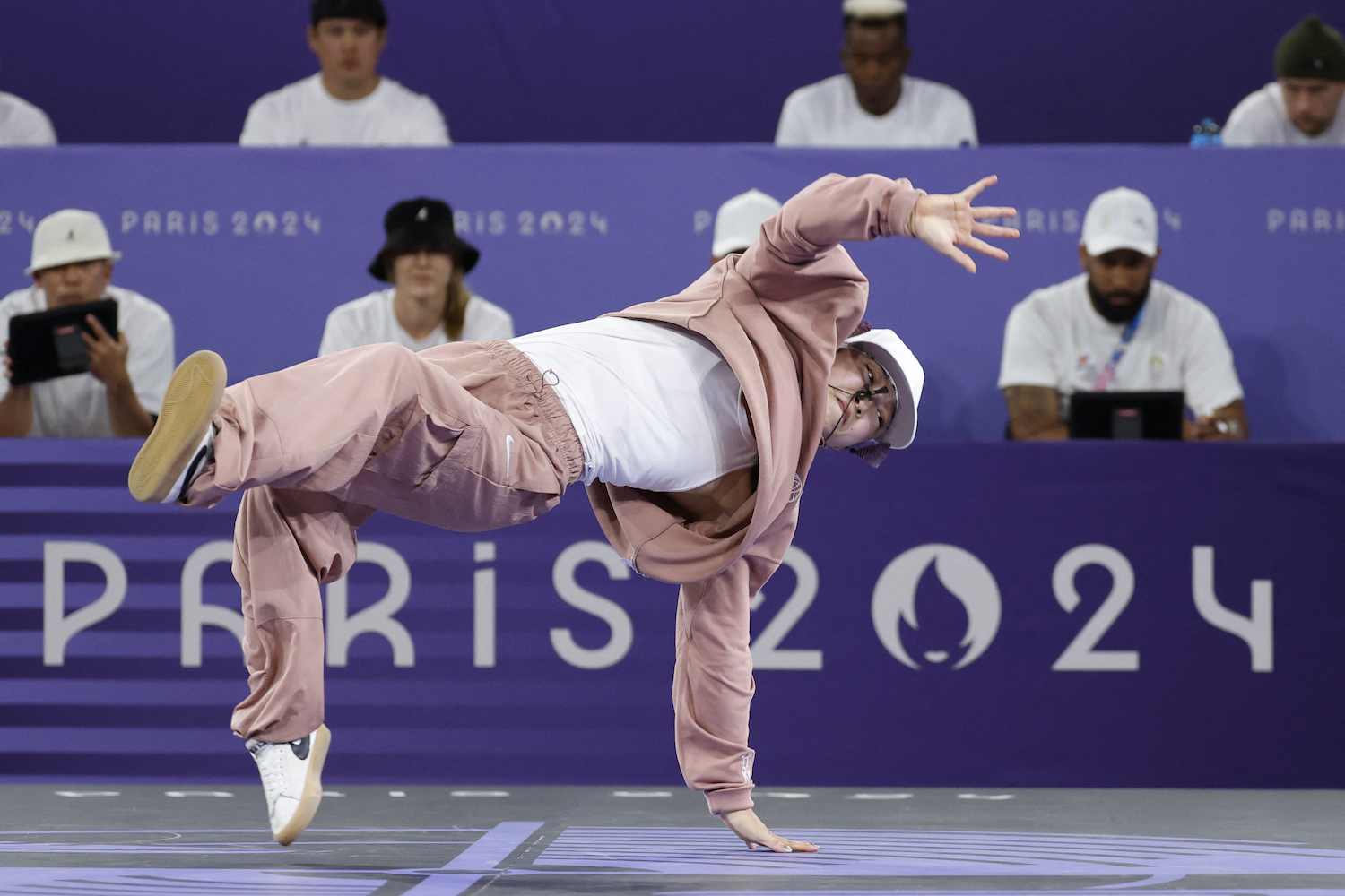 Japan's Ami Yuasa known as Ami competes in the Women's Breaking dance gold medal battle of the Paris 2024 Olympic Games on August 9, 2024. Photo: Odd ANDERSEN / AFP