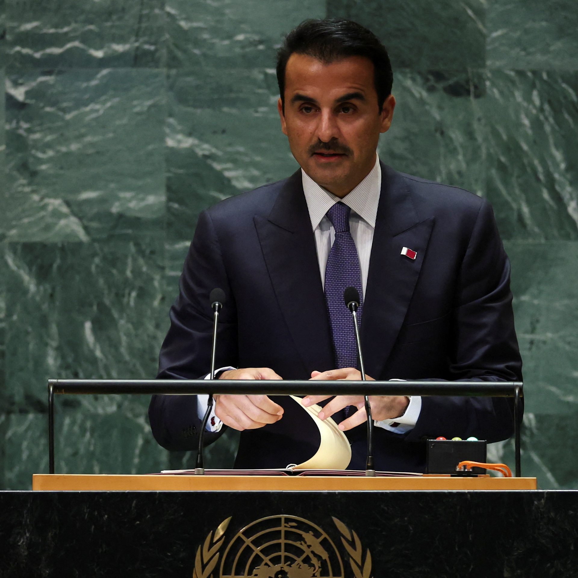 Qatari Emir Tamim bin Hamad Al Thani