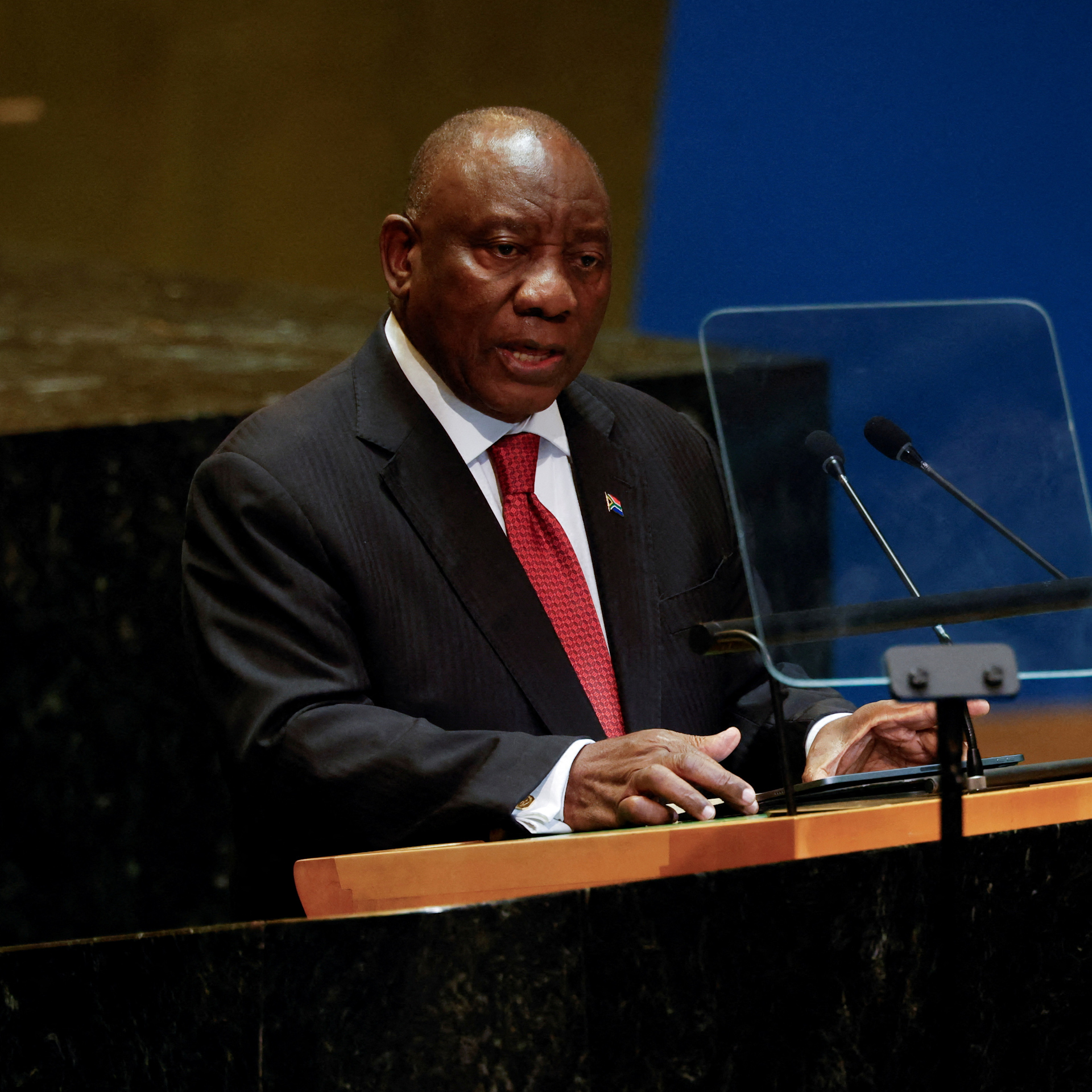 South African President Cyril Ramaphosa