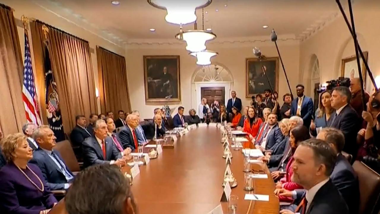 Trump holds first cabinet meeting - CGTN