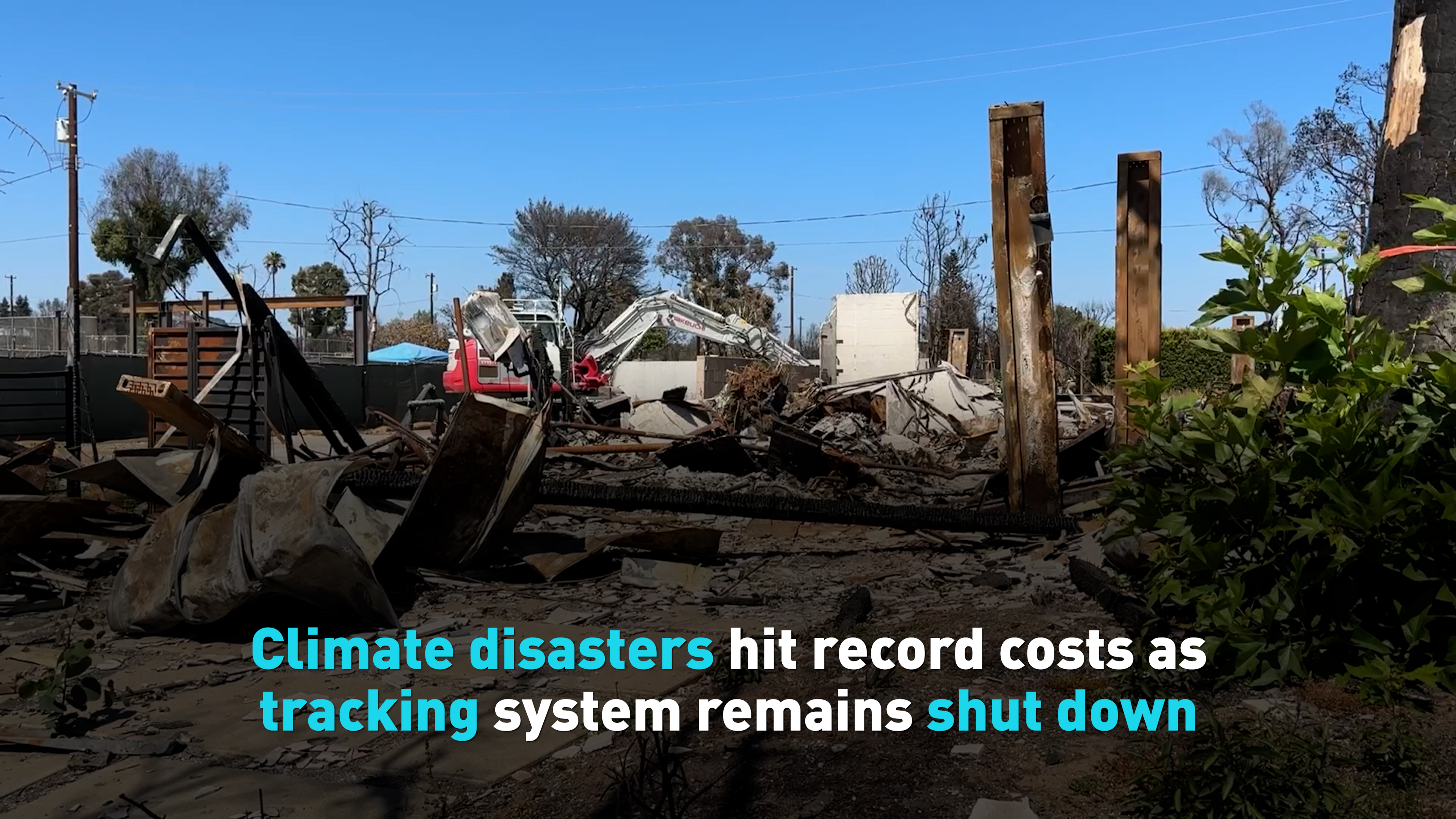 Climate disasters hit record costs as tracking system is shut down
