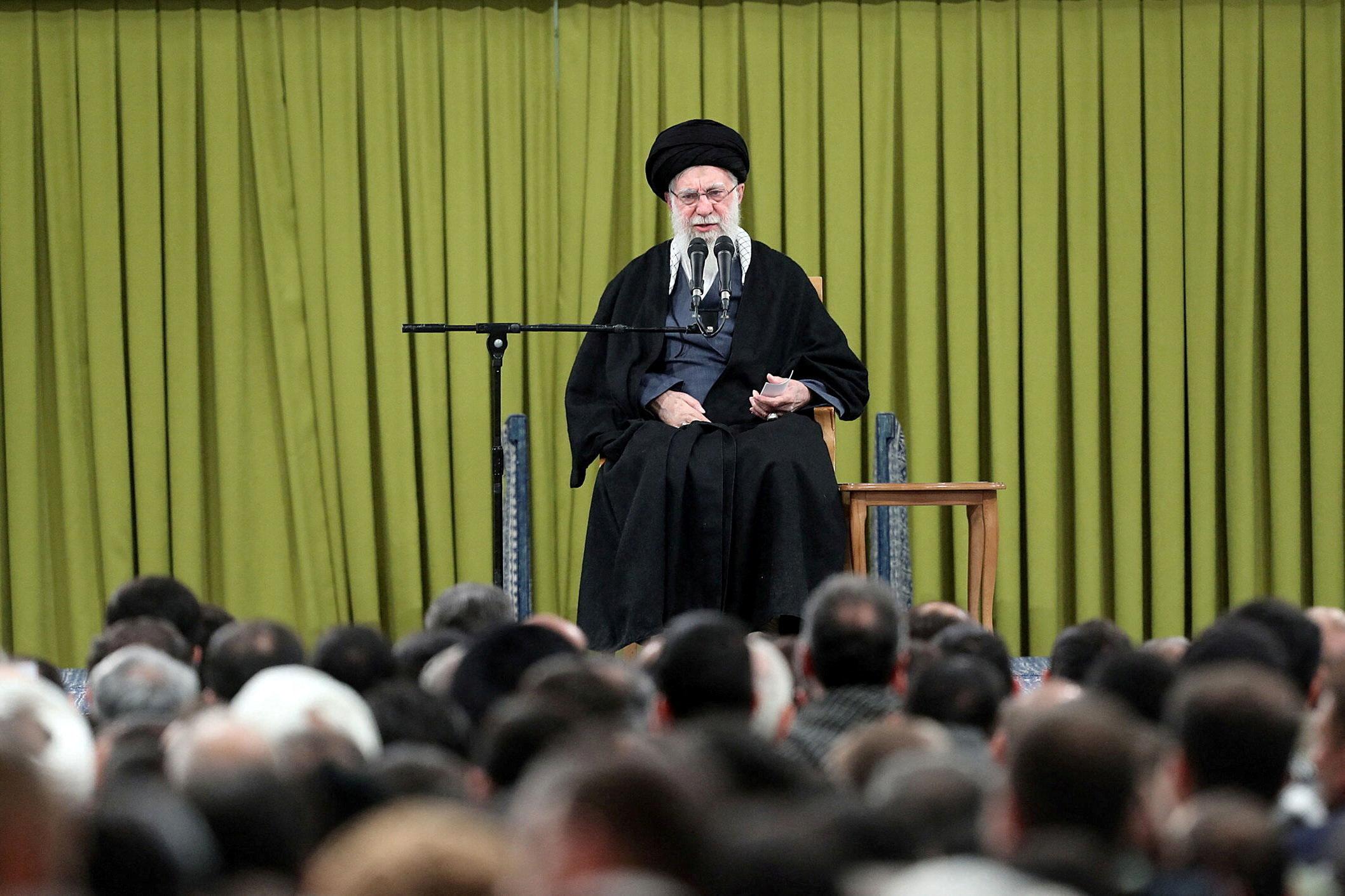 Iran's Supreme Leader Ayatollah Ali Khamenei speaks during a meeting in Tehran, Iran, February 1, 2026.