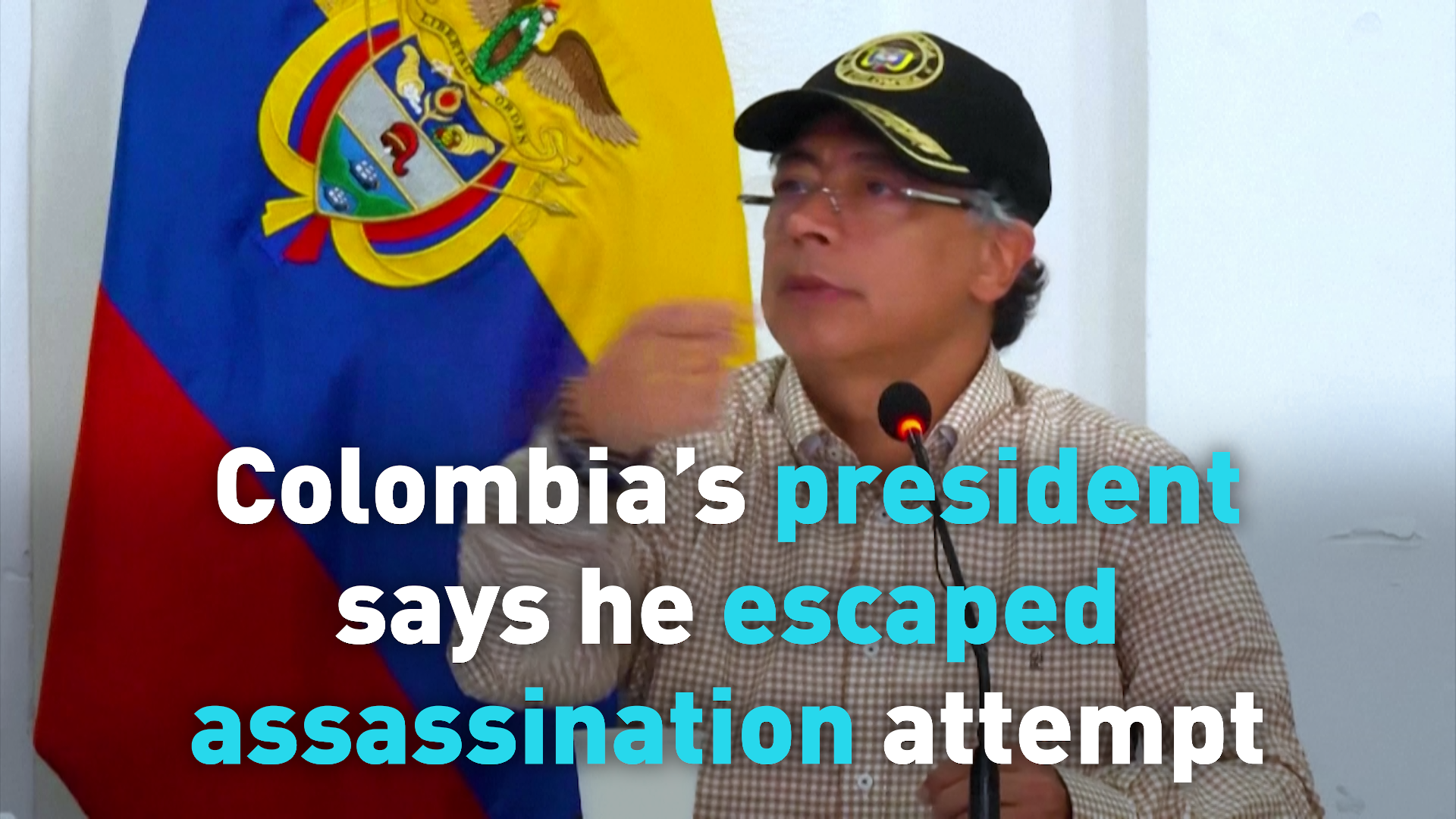 Colombia’s president says he escaped assassination attempt