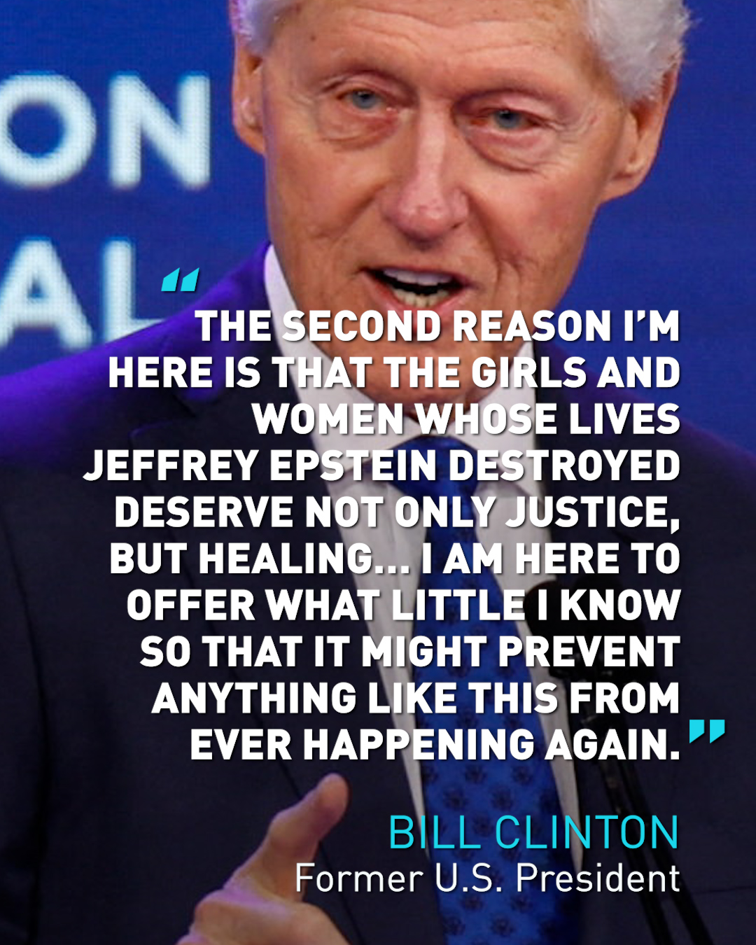 Bill Clinton gives deposition in Epstein Congressional probe