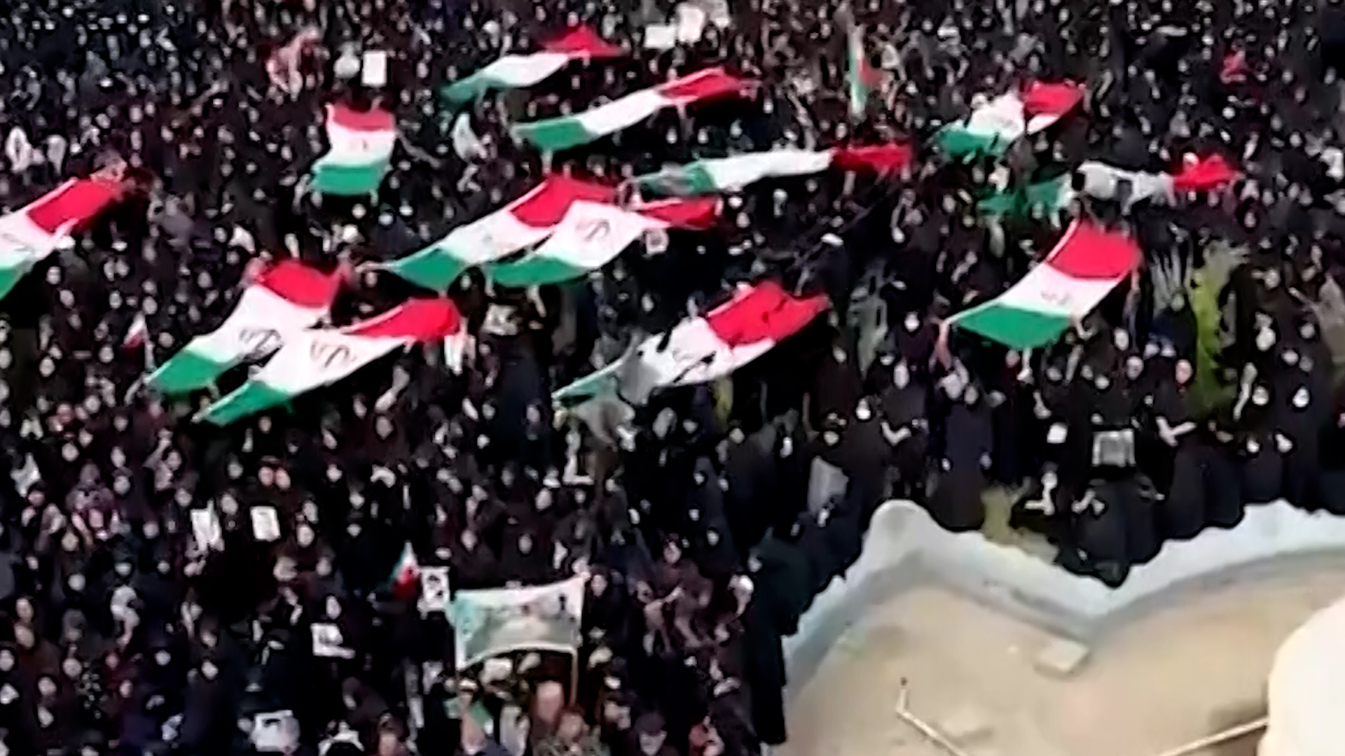 Thousands gather in Iran at funeral for students killed in airstrike 