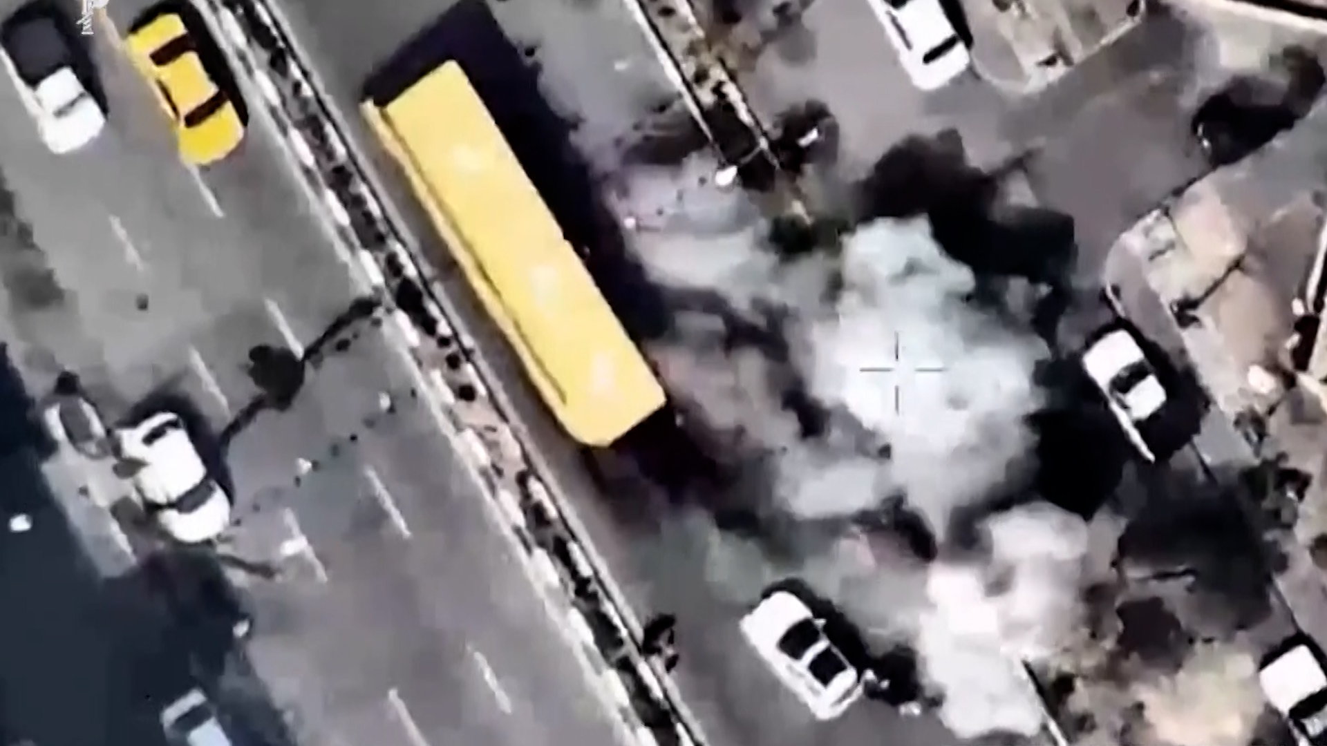 Israel strikes Tehran checkpoint near busy street 