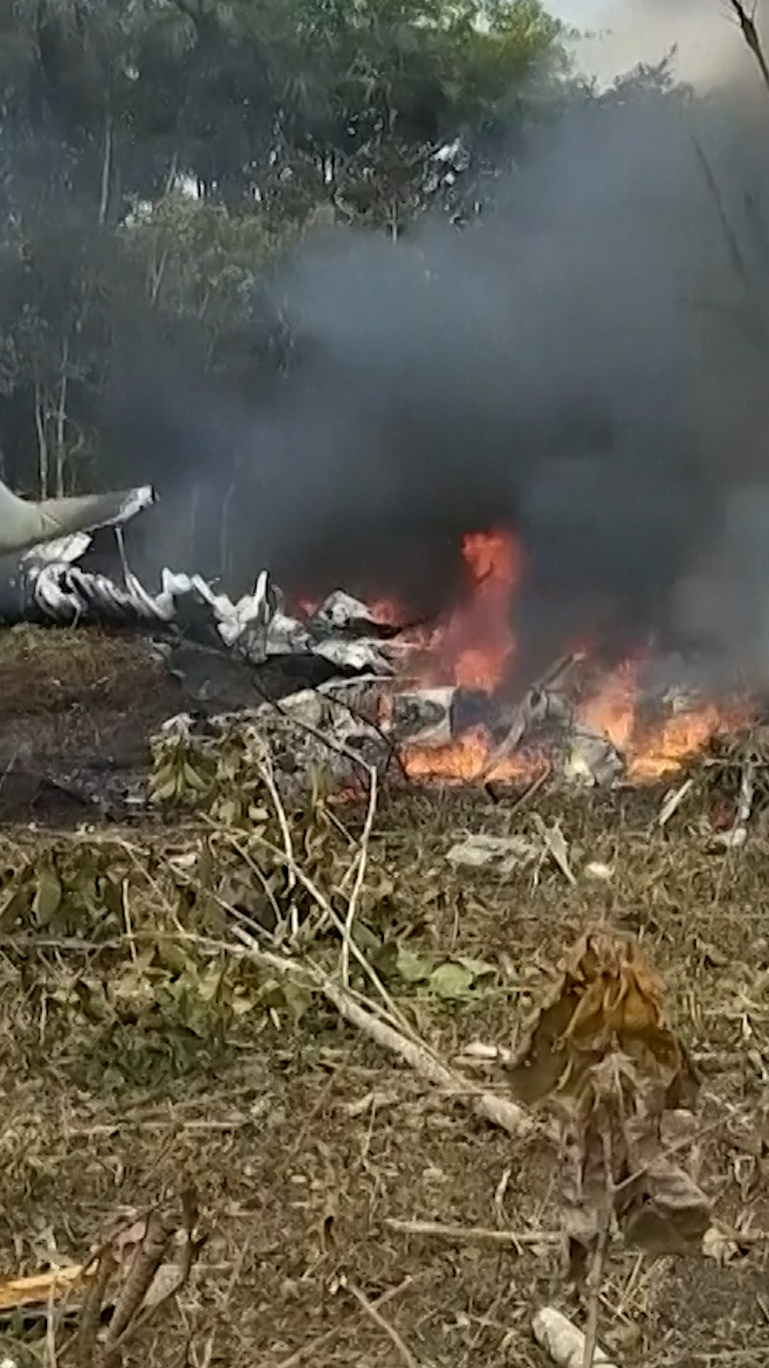 66 killed in military plane crash in Colombia