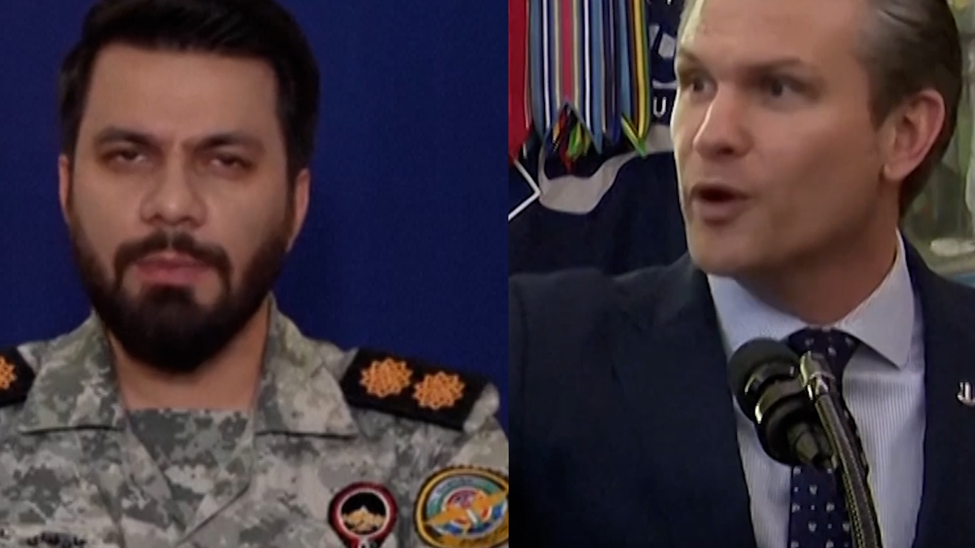 Compare US and Iran statements